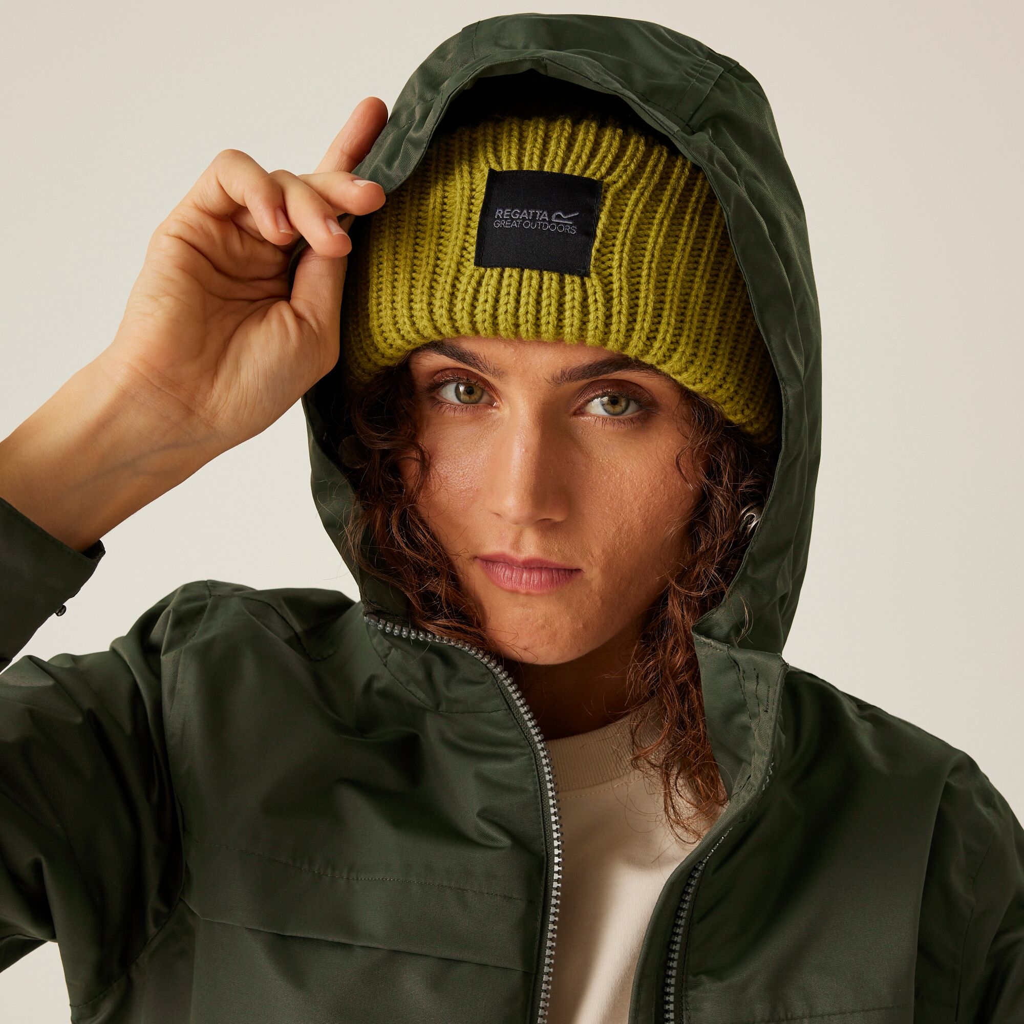 Women's Romine II Waterproof Parka Jacket | Dark Khaki Black