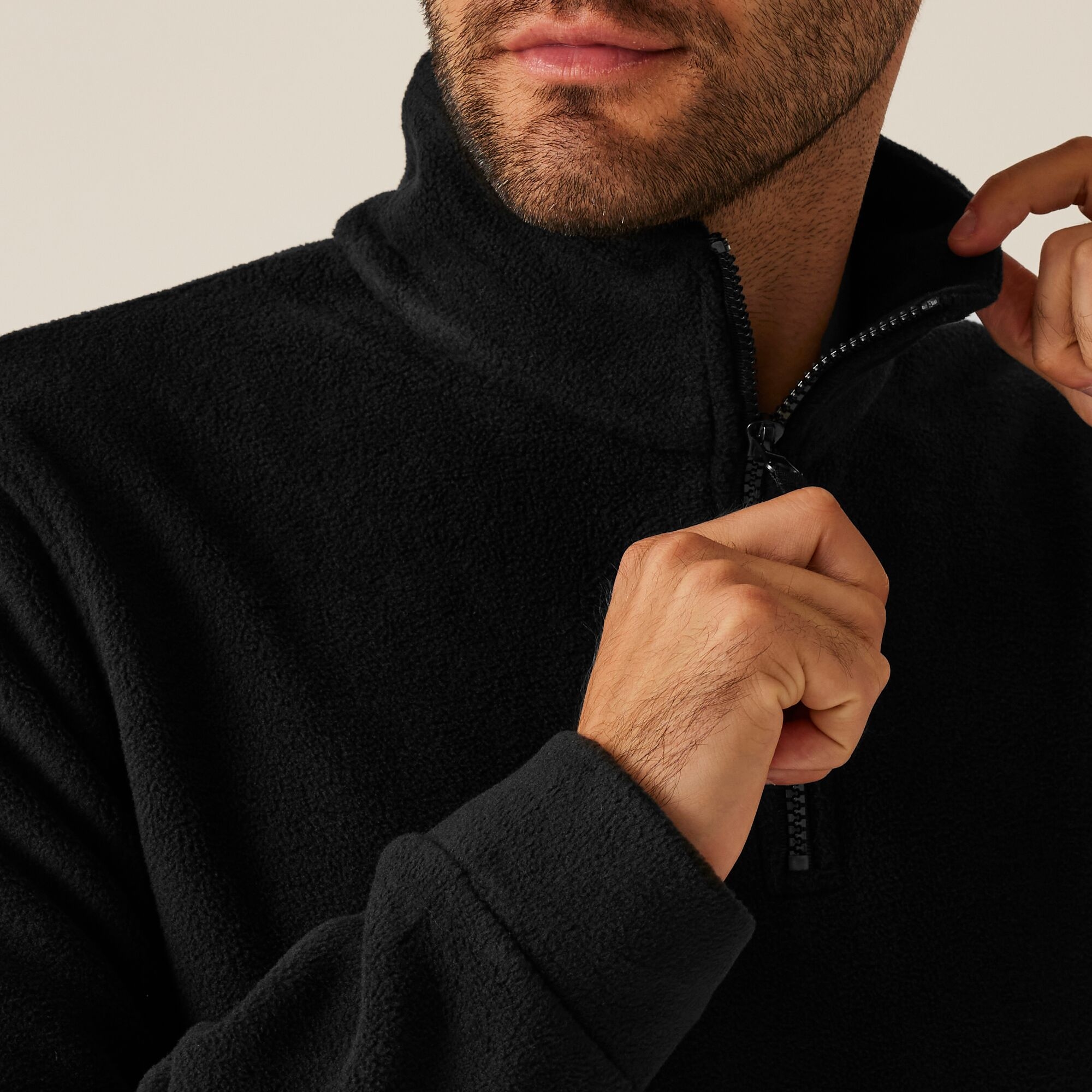 Men's Thor Overhead Half Zip Fleece | Black