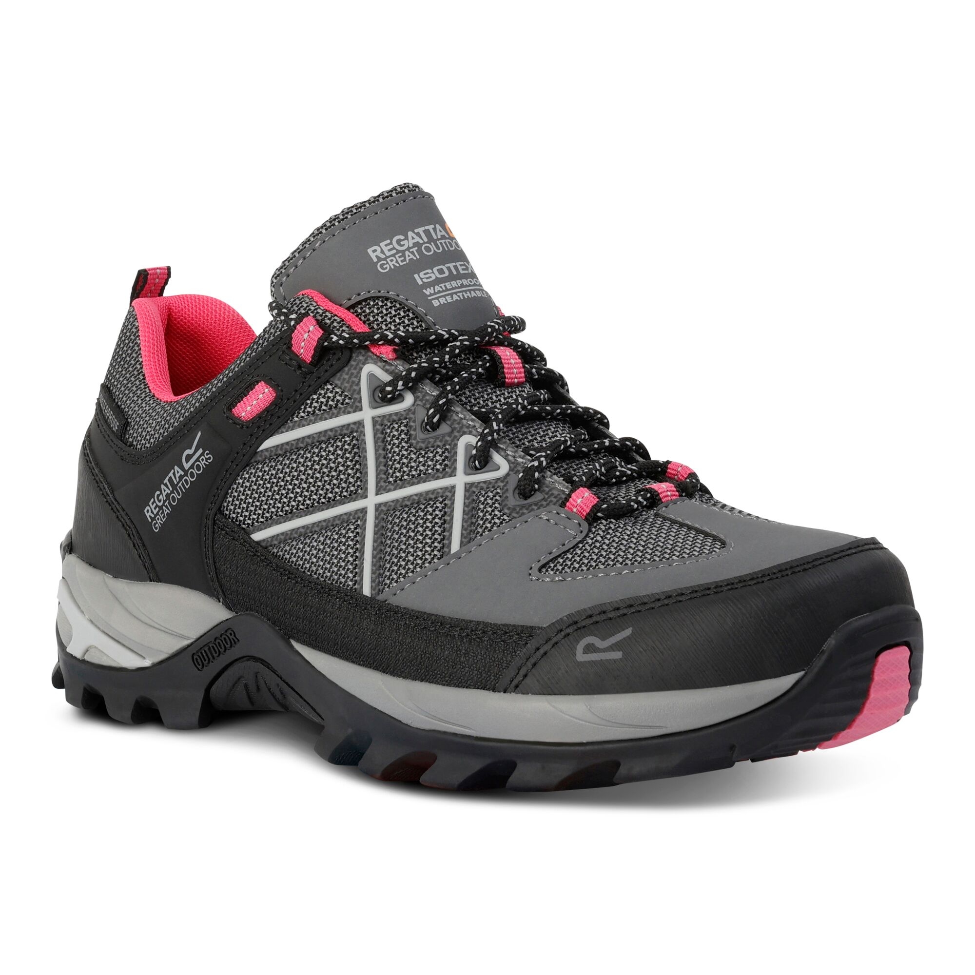 Women's Samaris III Low Walking Shoes | Dark Steel Pink Potion