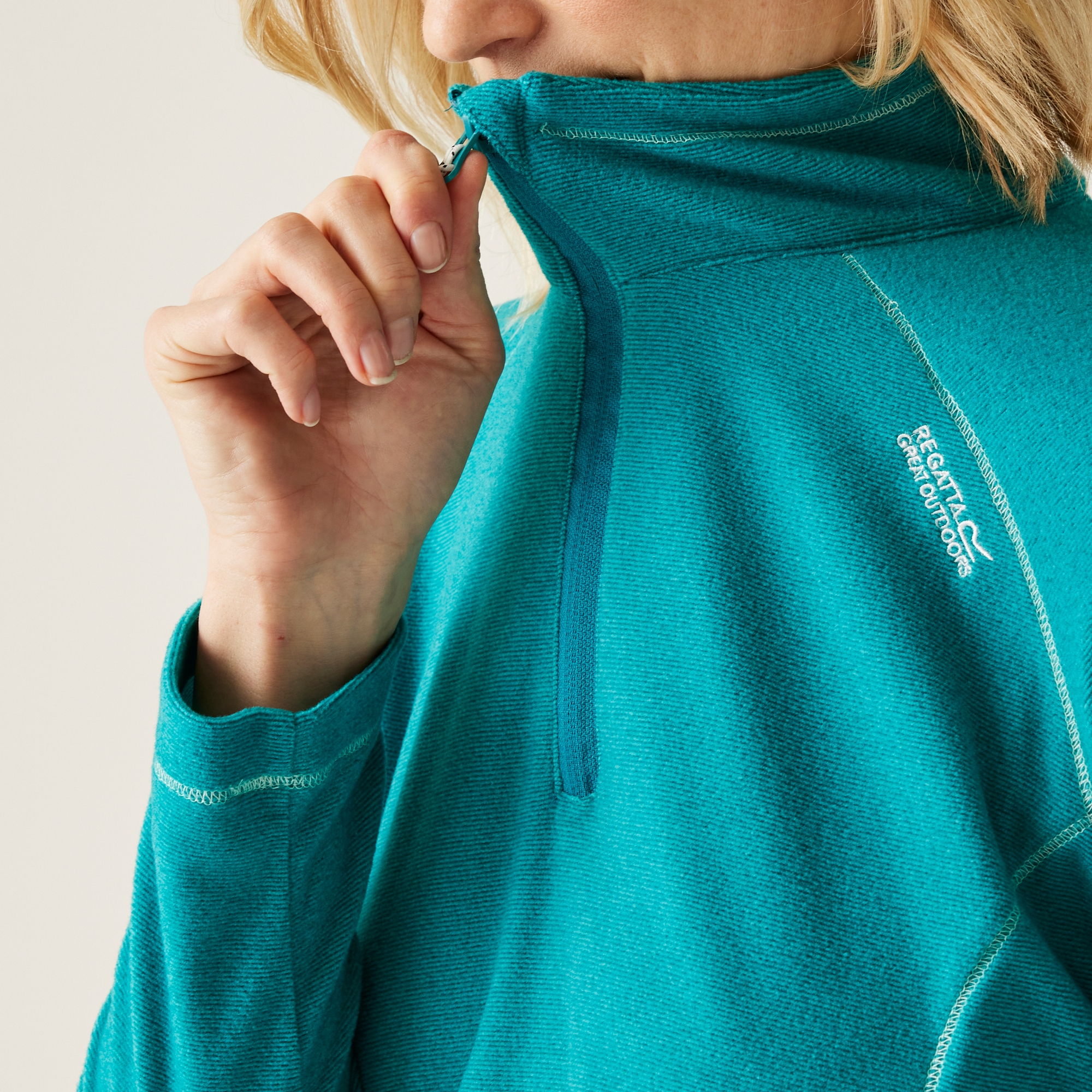 Women's Montes Lightweight Half-Zip Fleece | Exotic Plume Gulfstream