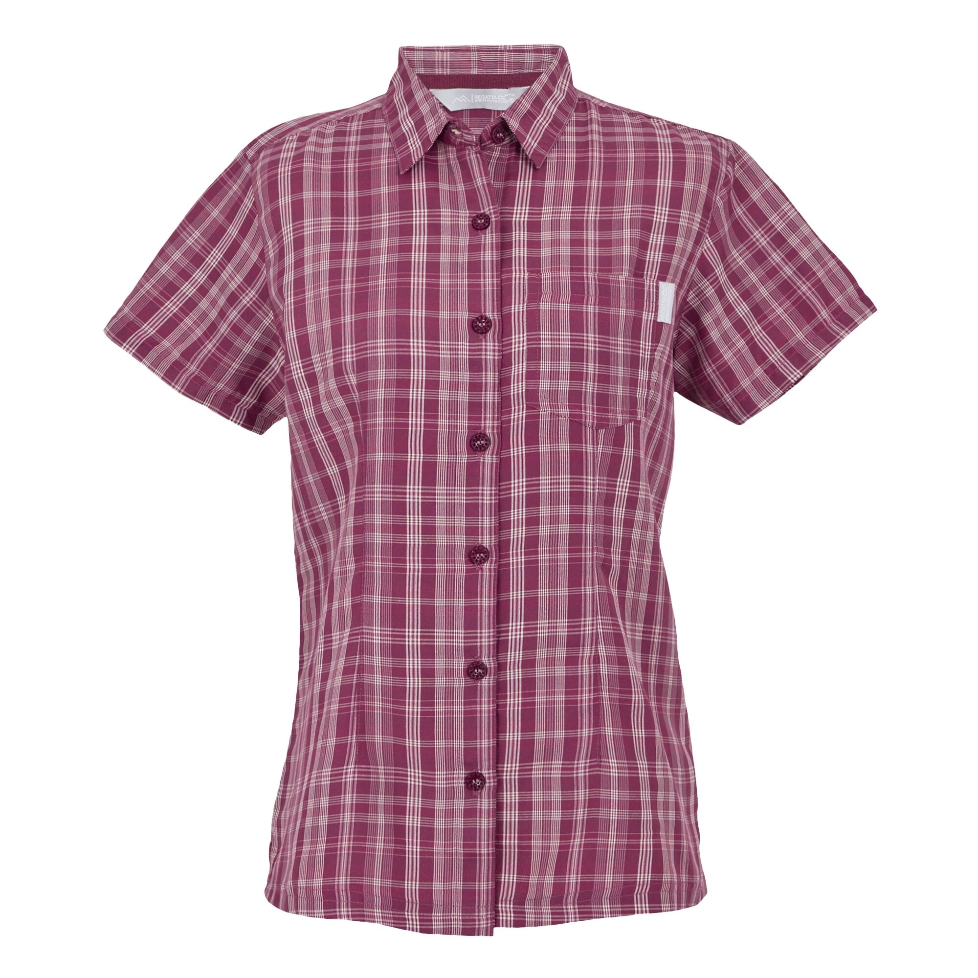 Women's Mindano VIII Short Sleeve Shirt | Beaujolais Check
