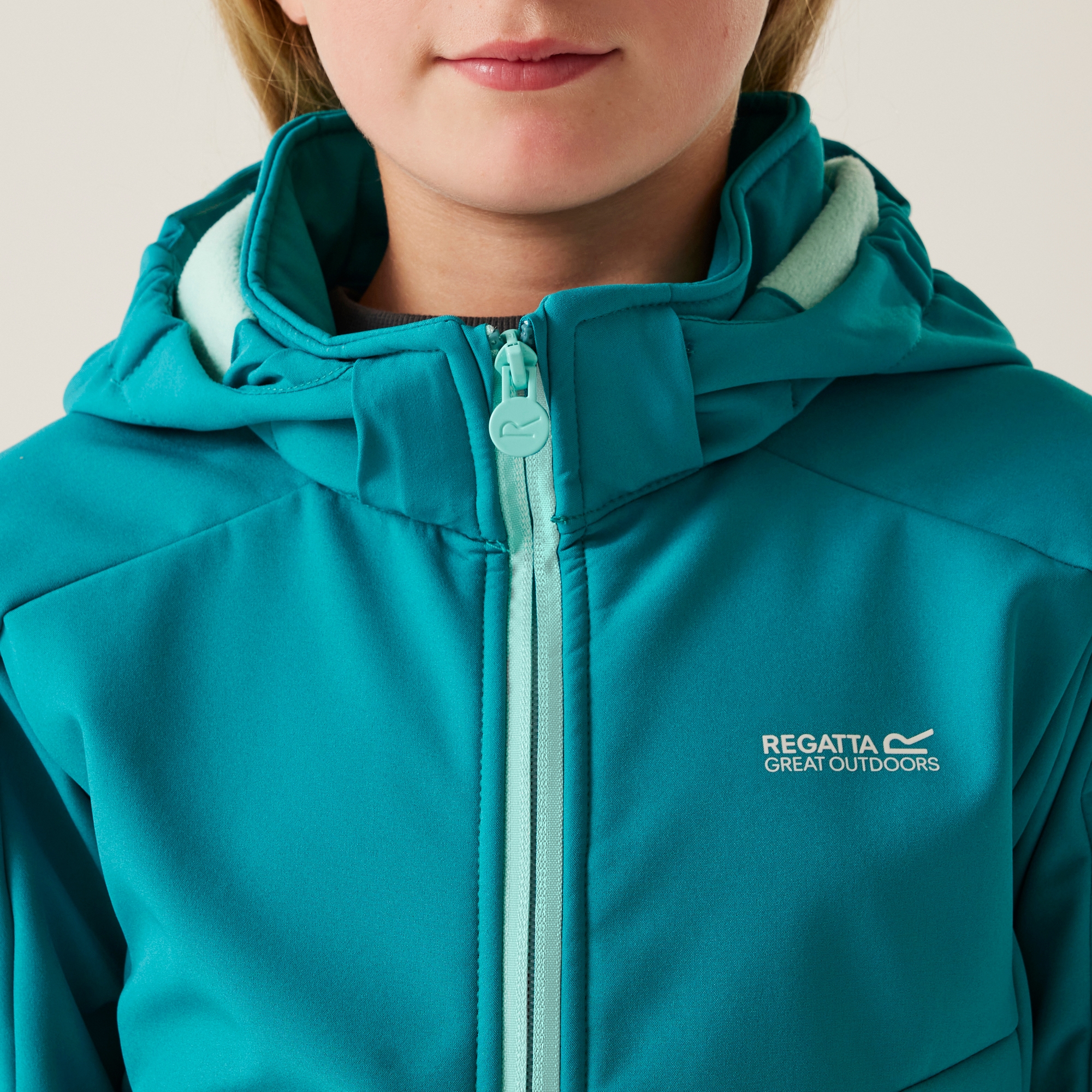 Kids' Acidity VIII Softshell Jacket | Exotic Plume Aruba Blue