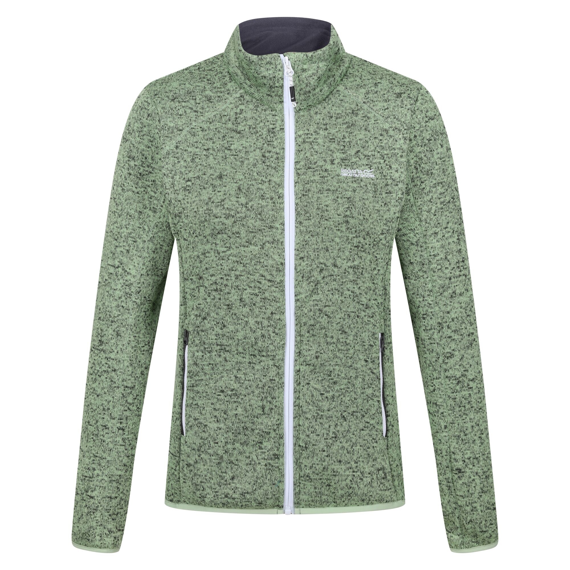 Women's Newhill Full Zip Fleece | Quiet Green Seal Grey
