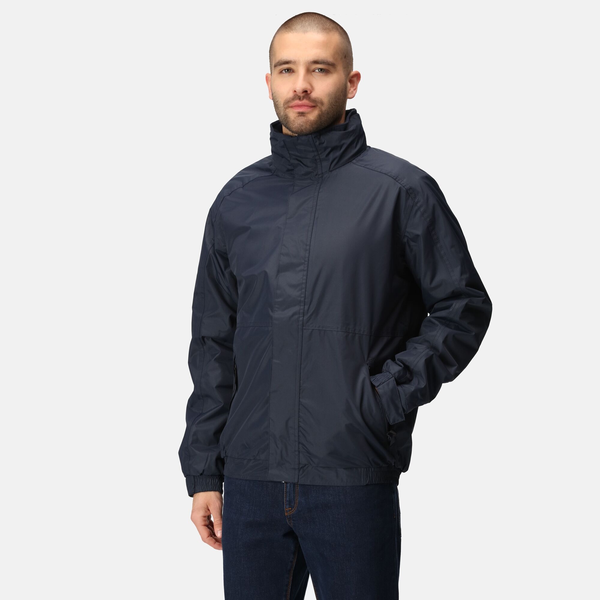 Men's Dover Fleece Lined Waterproof Insulated Bomber Jacket | Navy