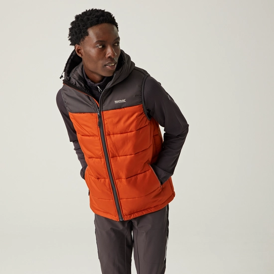Men's Nevado Heavyweight Gilet | Red Ochre Black