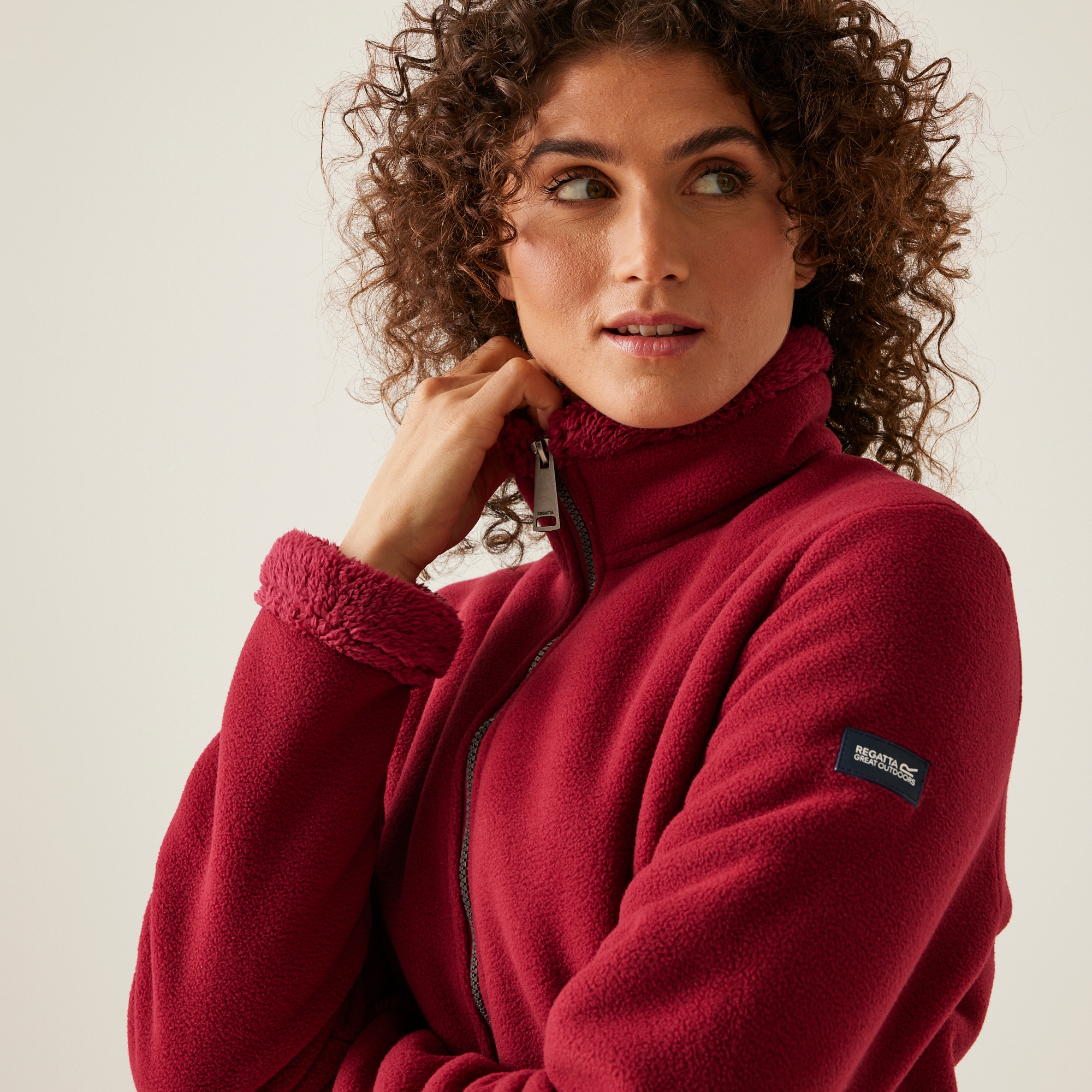 Women's Brandall Full Zip Heavyweight Fleece | Rumba Red Rumba Red