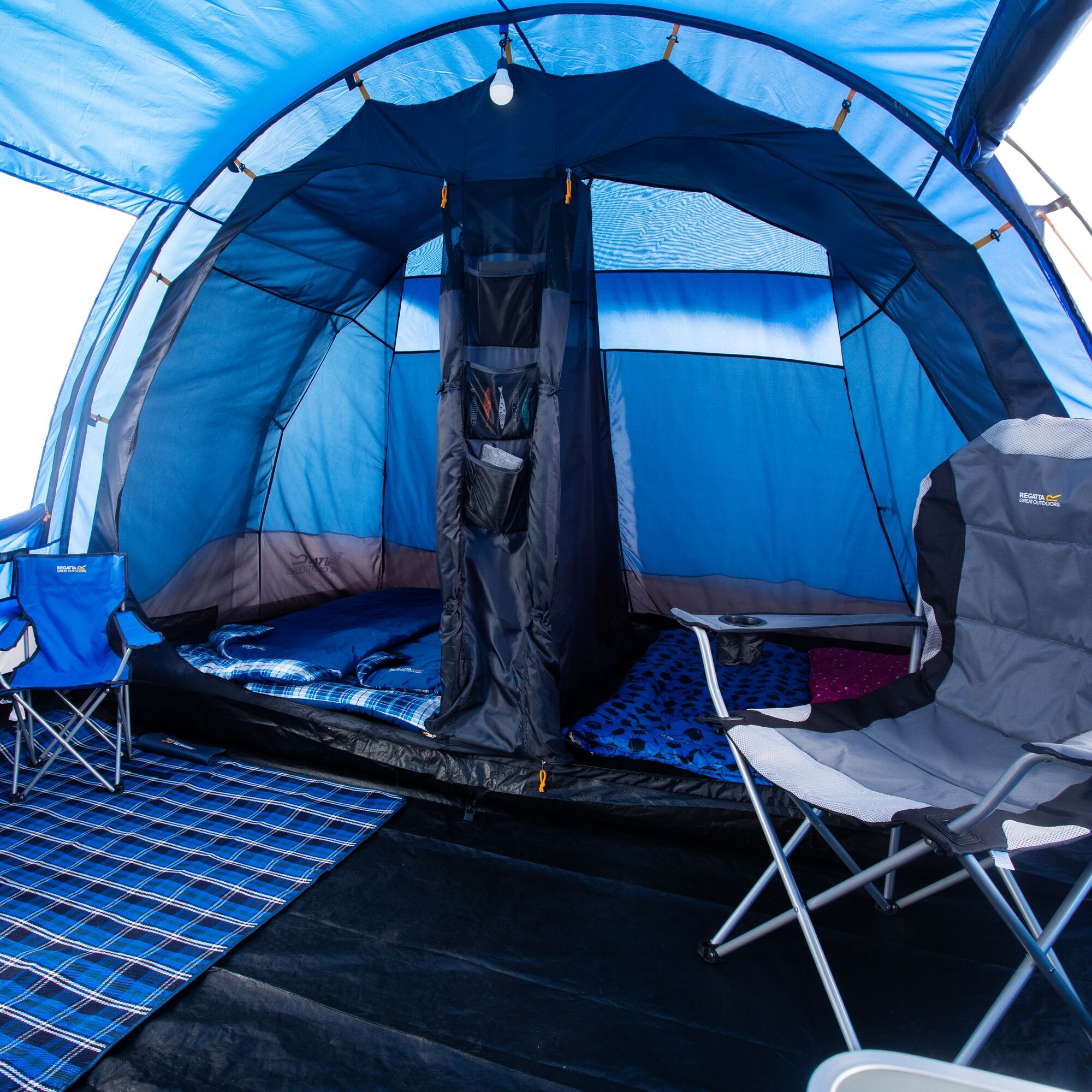 Karuna Vis A Vis 6 Man Tunnel Tent | Nautical Blue Laser Blue