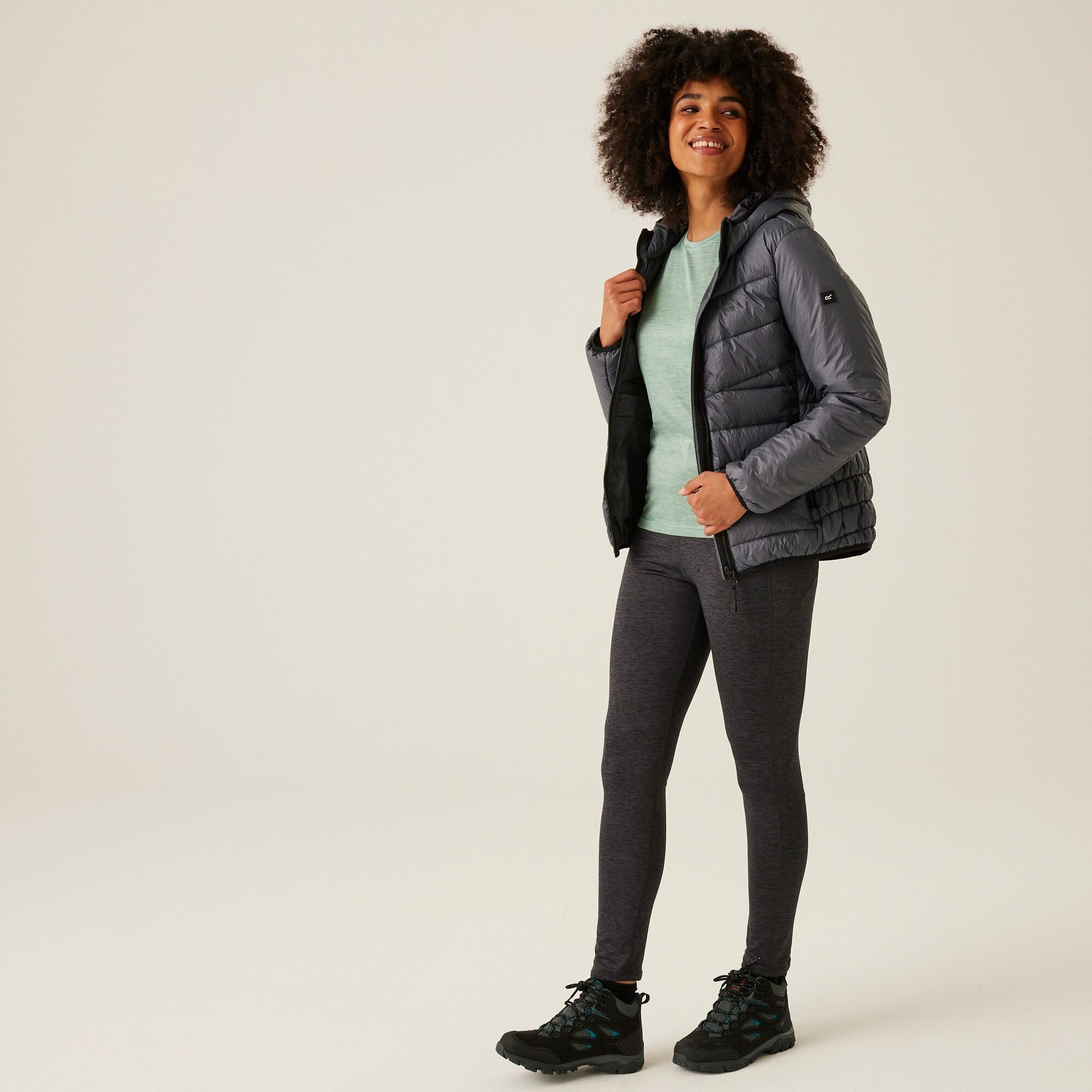 Women's Heatherly Quilted Jacket | Seal Grey