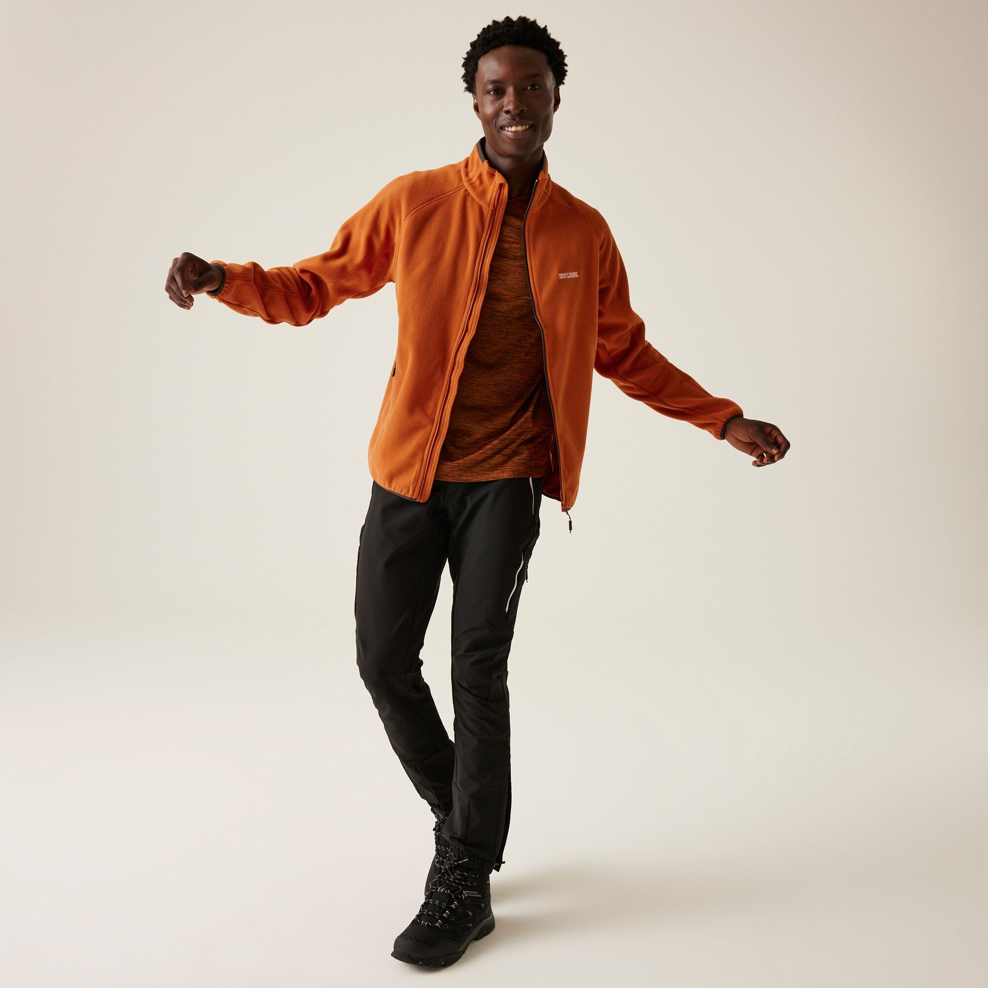 Men's Hadfield Full Zip Fleece | Burnt Copper