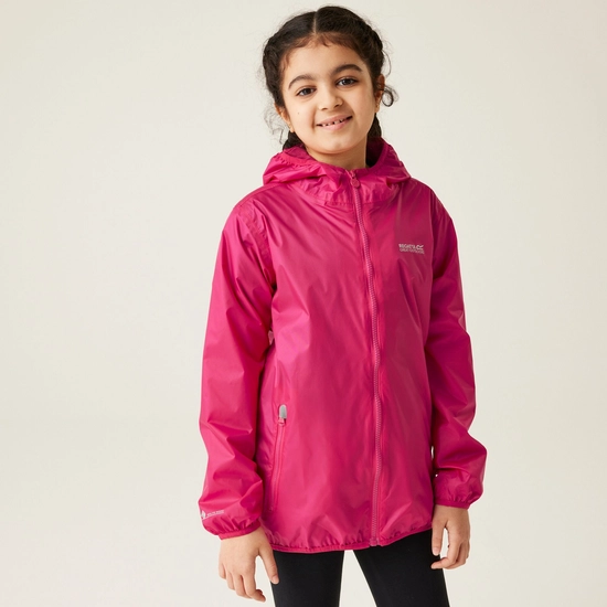Kids' Lever II Waterproof Packaway Jacket | Peach Bloom