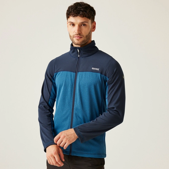 Men's Highton V Full Zip Fleece | Nephrite Green Black
