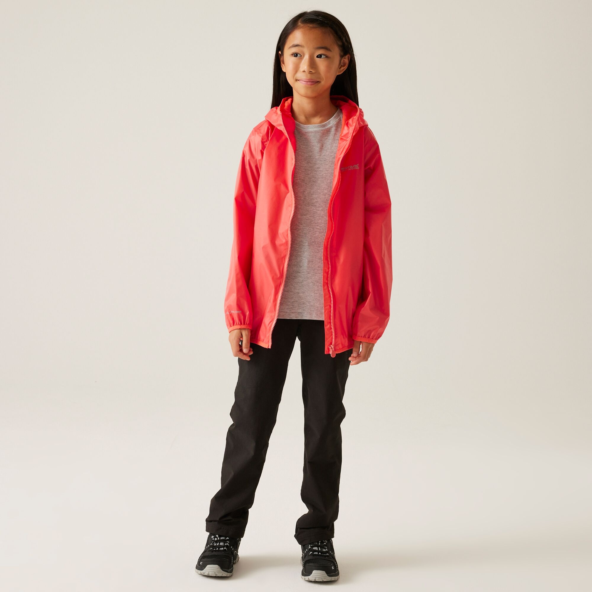 Kids' Lever II Waterproof Packaway Jacket | Peach Bloom