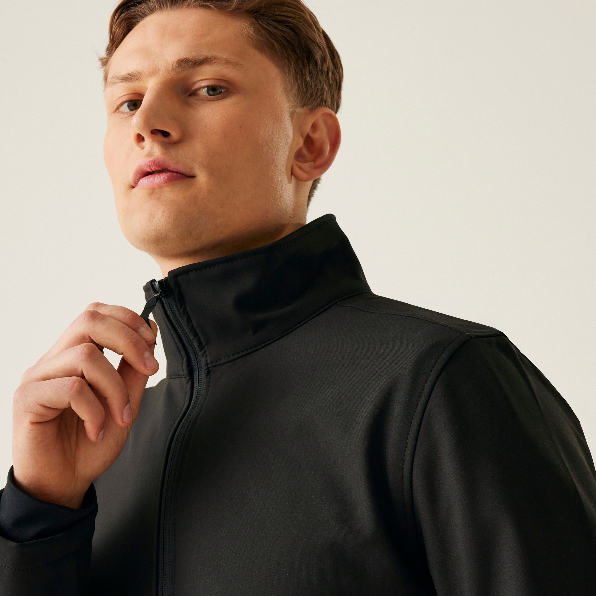 Men's Classic Printable Lightweight Softshell Jacket | Black