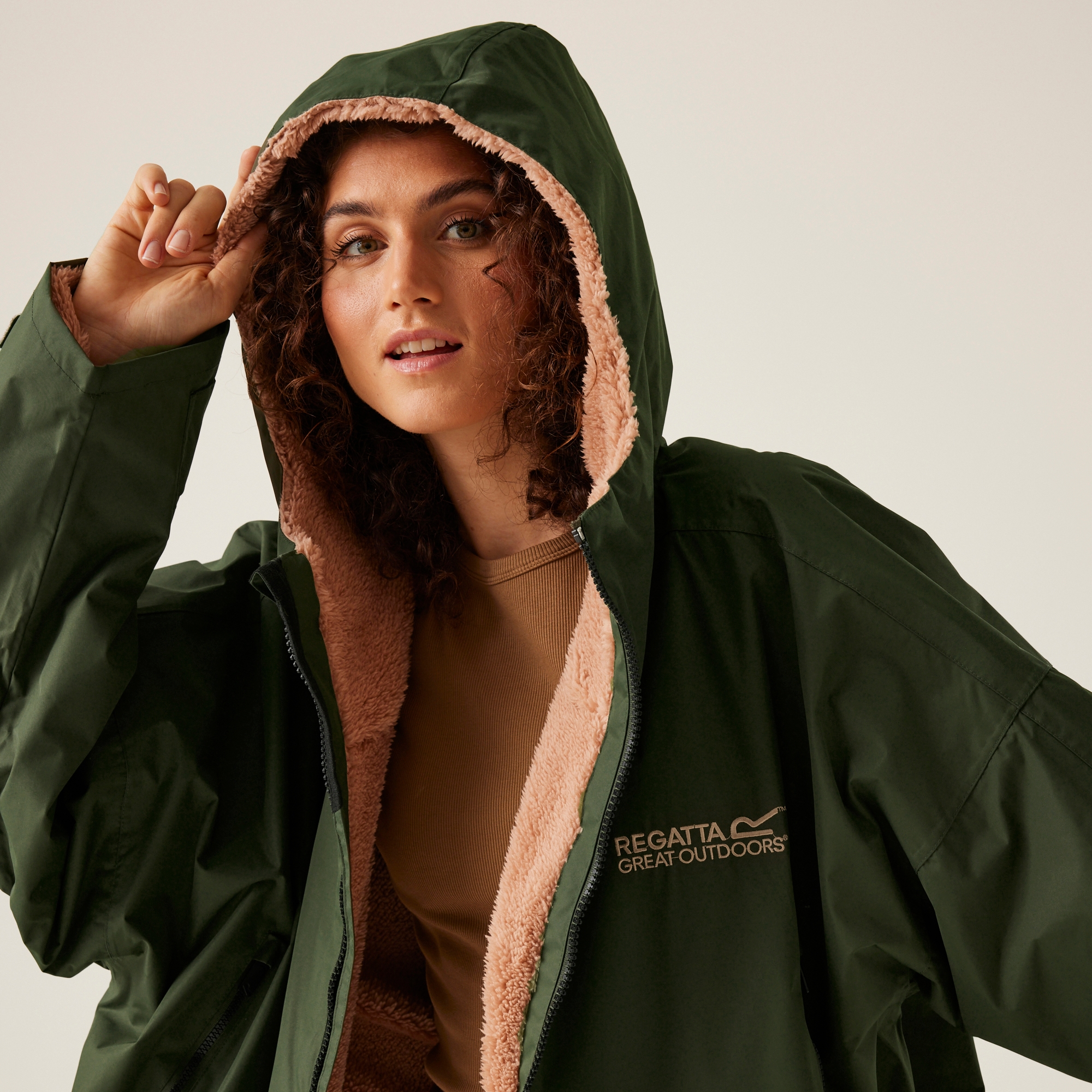 Adult's Waterproof Changing Robe | Dark Khaki