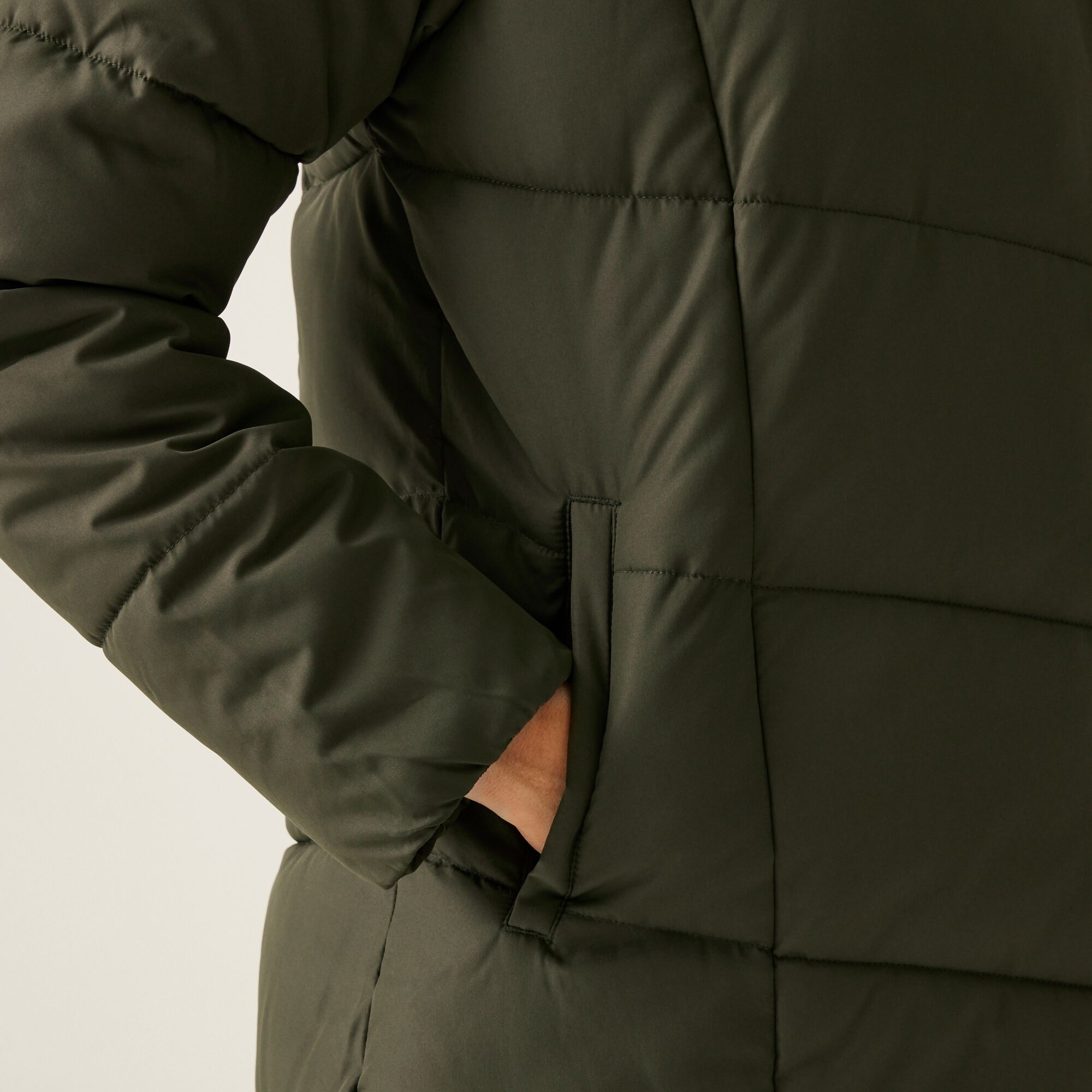 Women's Nurie Quilted Jacket | Dark Khaki