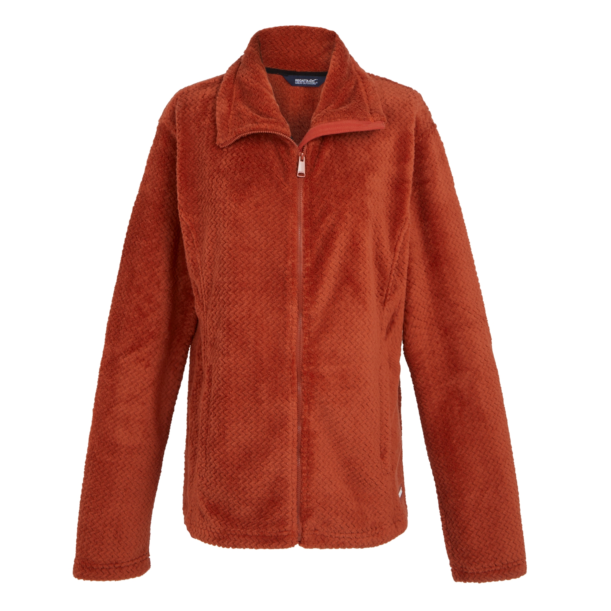 Women's Heidy Fluffy Full Zip Fleece | Red Ochre