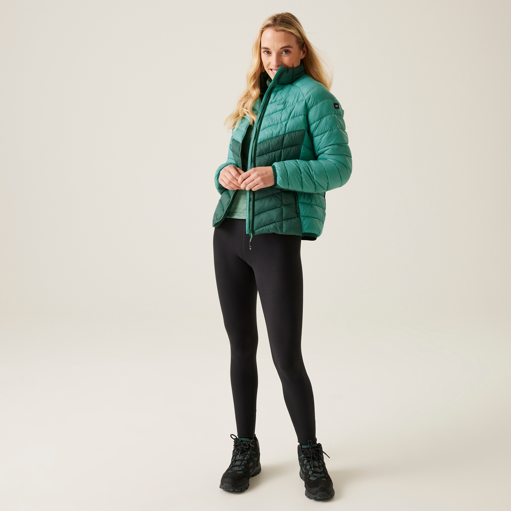 Women's Dalent Quilted Jacket | Dusty Green Rain Forest Green