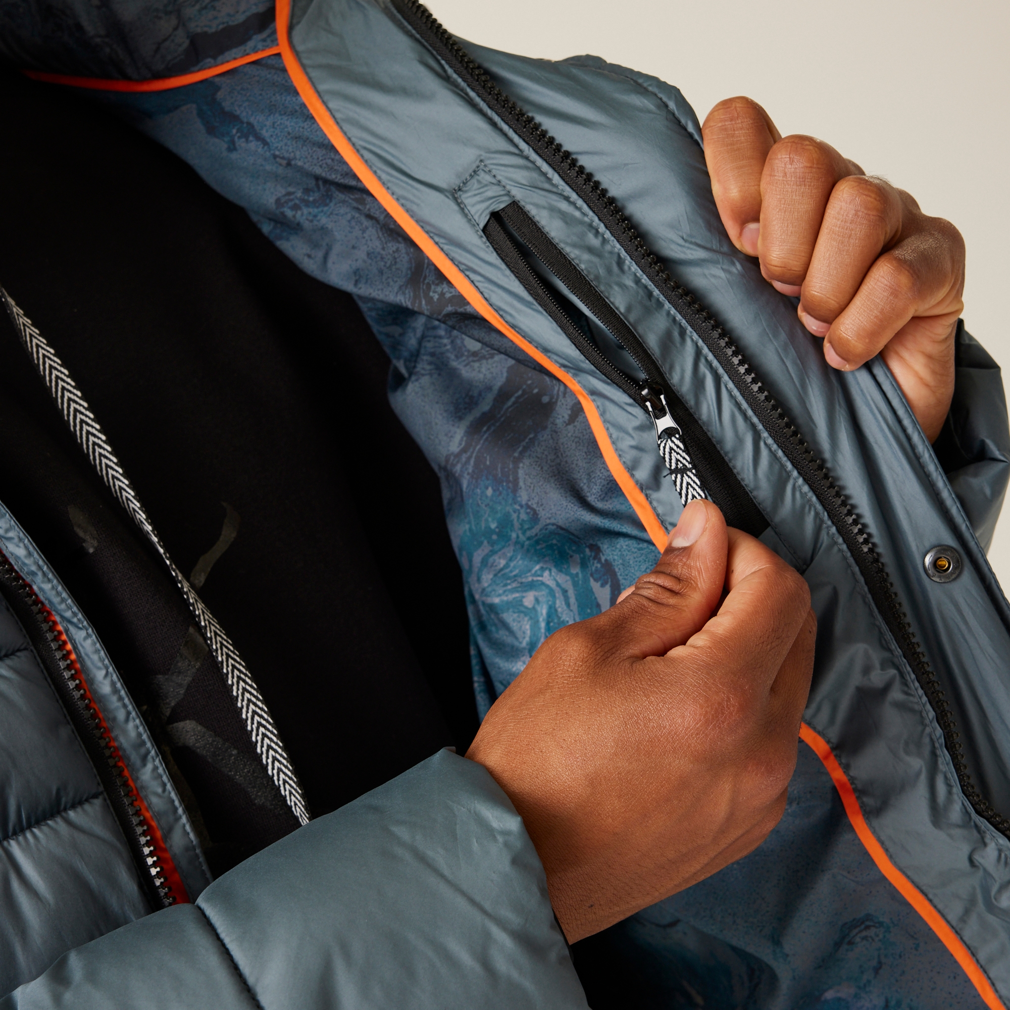 Christian Lacroix - Men's Collongues Long Padded Jacket | Stormy Weather