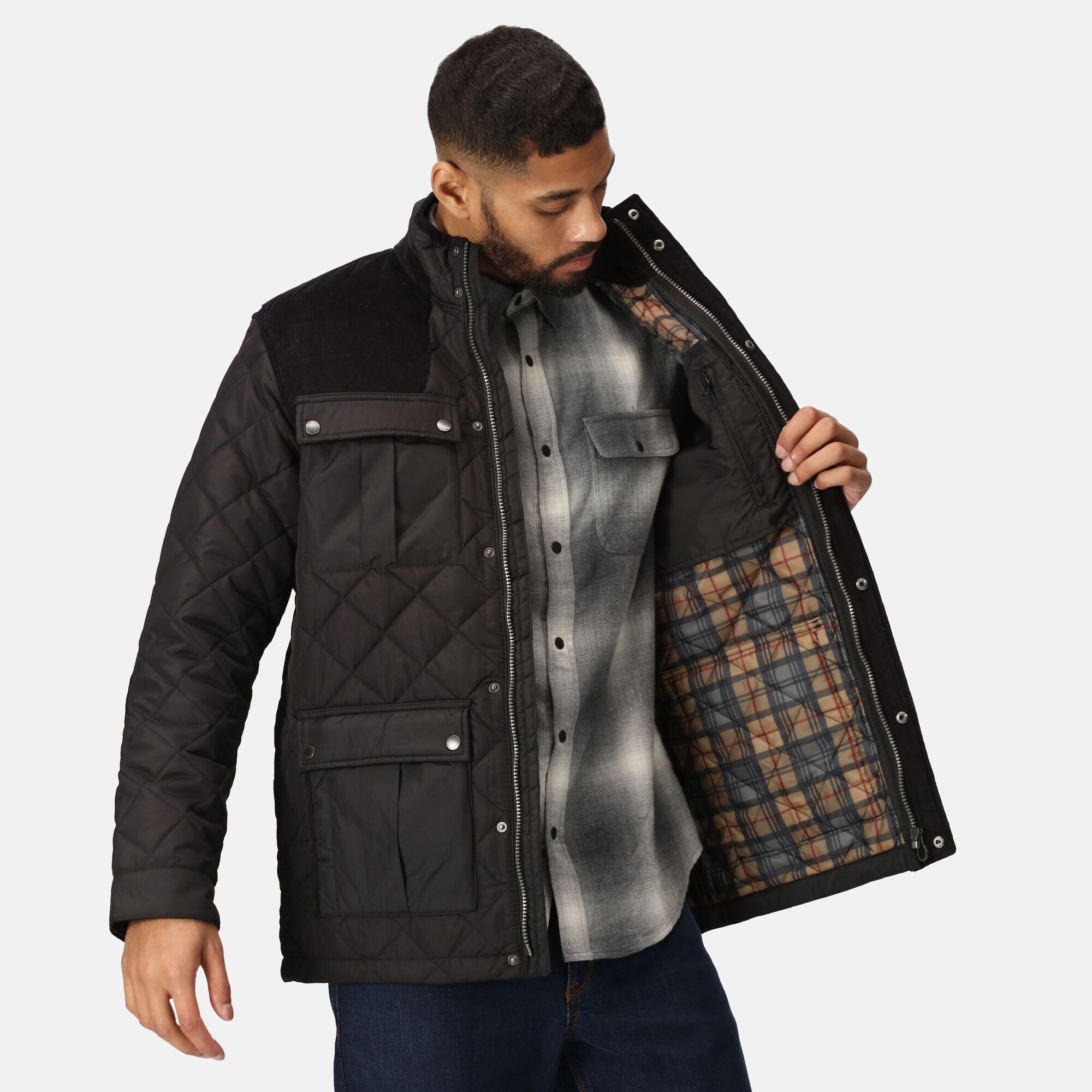 Men's Padbury Quilted Jacket | Black