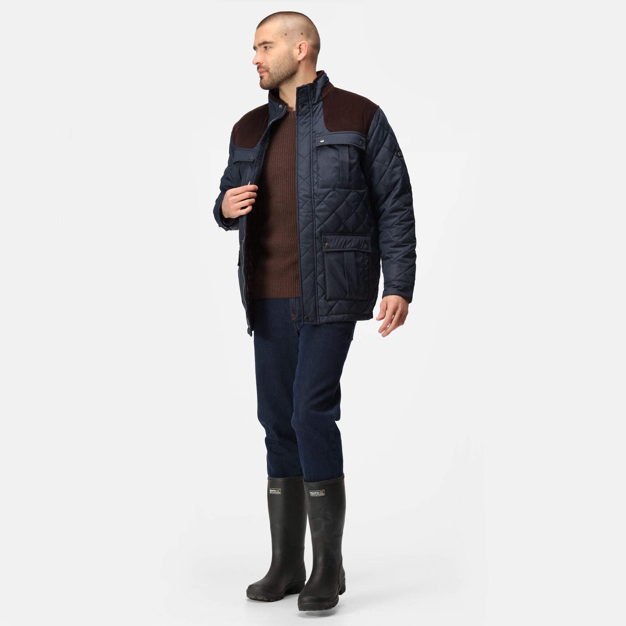 Men's Padbury Quilted Jacket | Navy