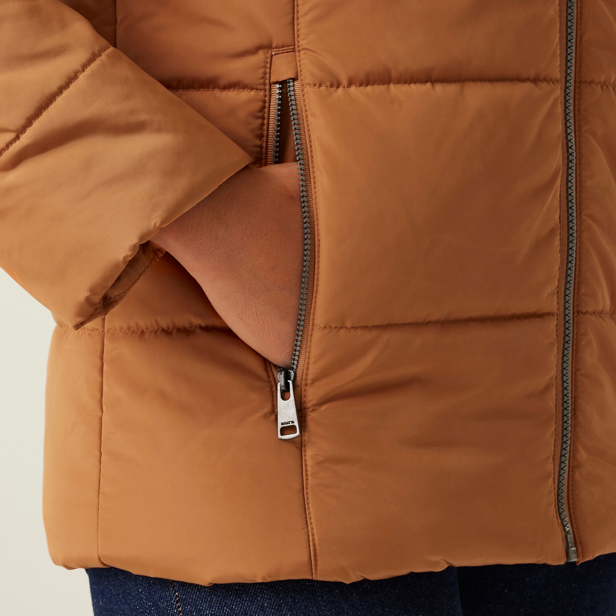 Women's Winnie Quilted Jacket | Bran Brown