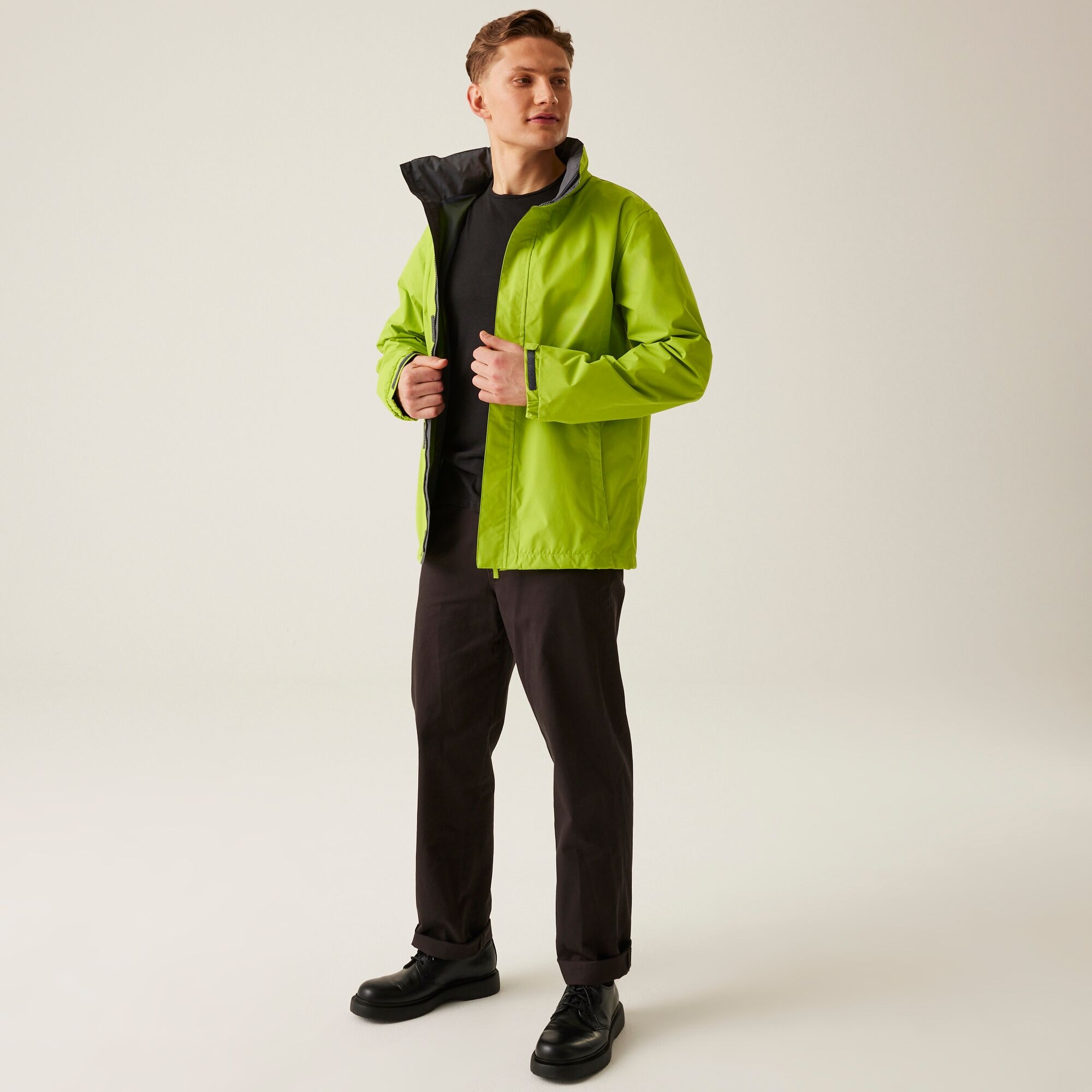 Men's Ardmore Shell Jacket | Key Lime Seal Grey