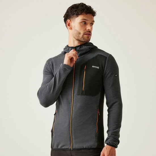 Men's Lakewright Full Zip Fleece | Ash Black