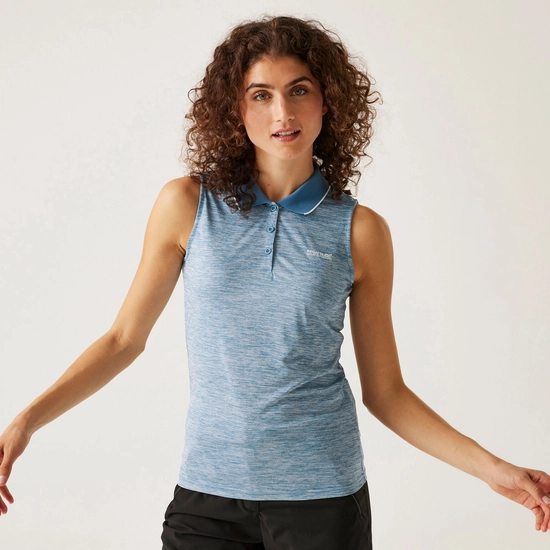 Women's Tima II Polo Vest Top | Peach Bloom