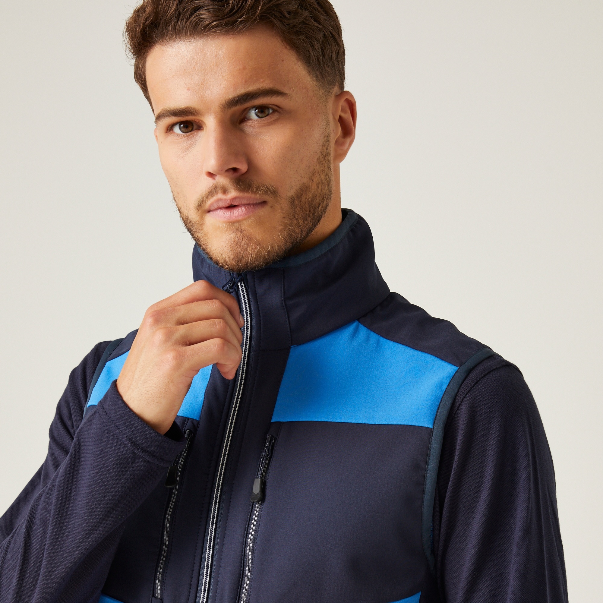 Men's E-Volve 2 Layer Softshell Bodywarmer | Strong Blue Navy