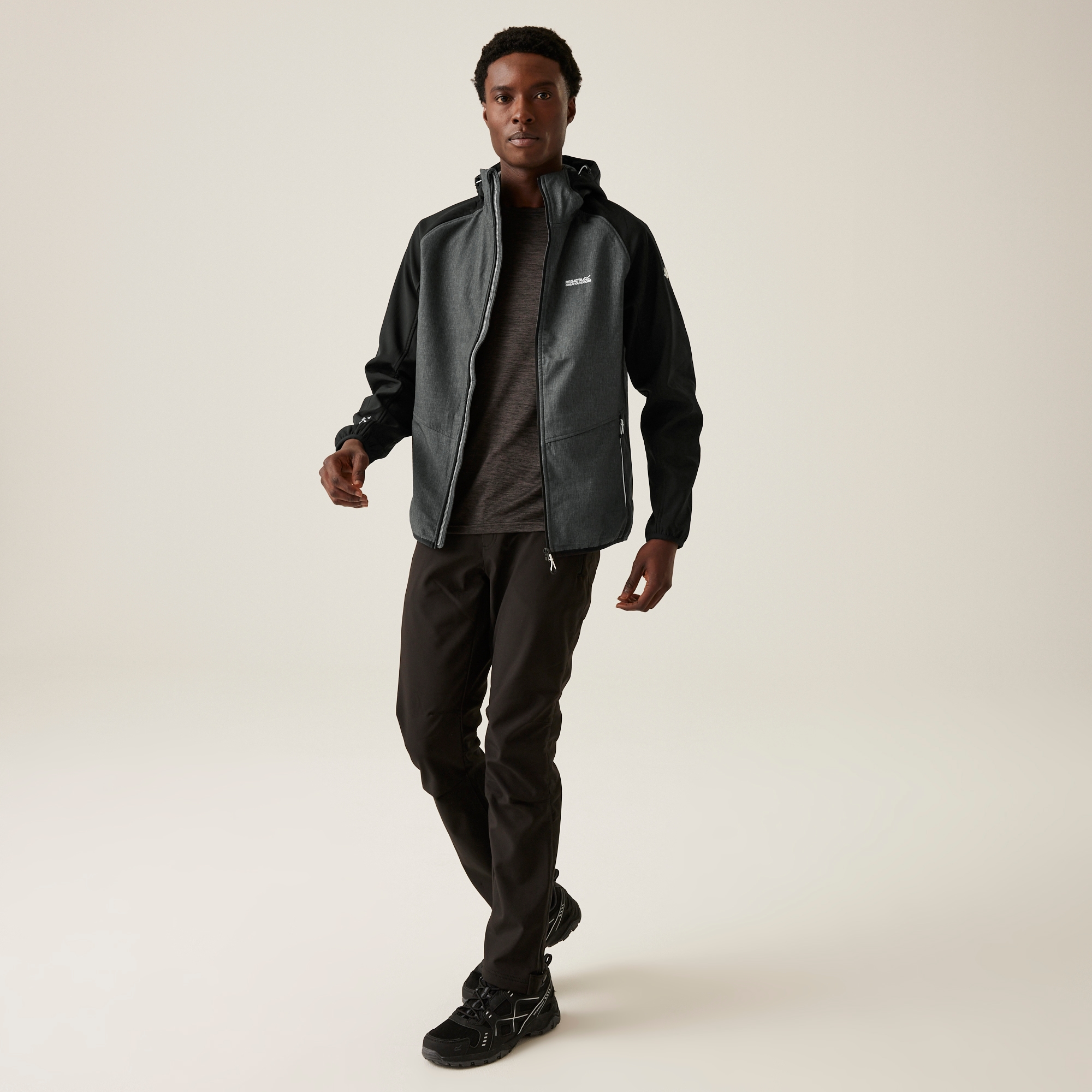 Men's Arec III Softshell Jacket | Ash Marl Black