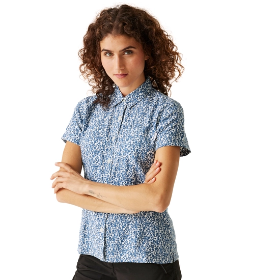Women's Mindano VIII Short Sleeve Shirt | Exotic Plume Check