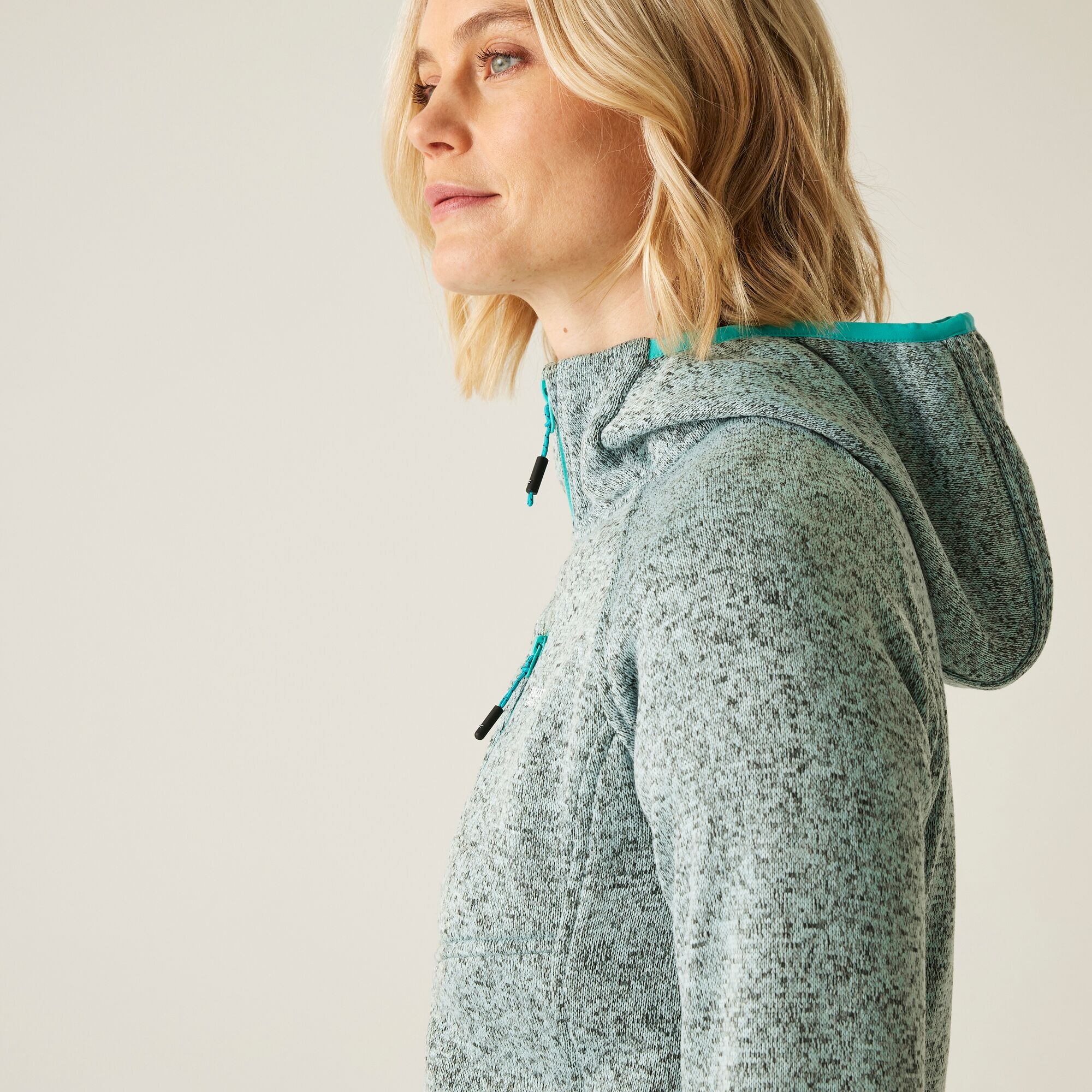 Women's Newhill II Hooded Fleece | Icy Morn Turquoise