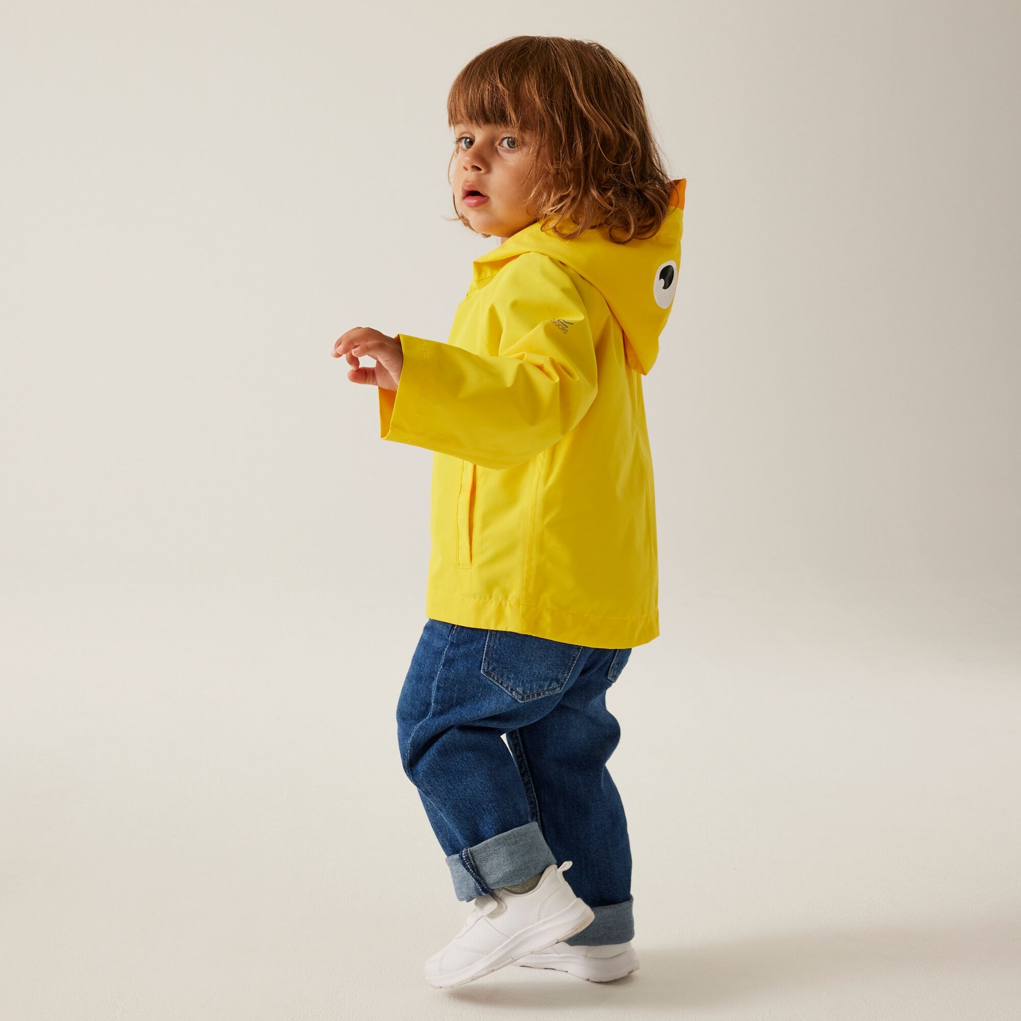 Kids' Animal Waterproof Jacket | Pebbles The Duck Sunbeam