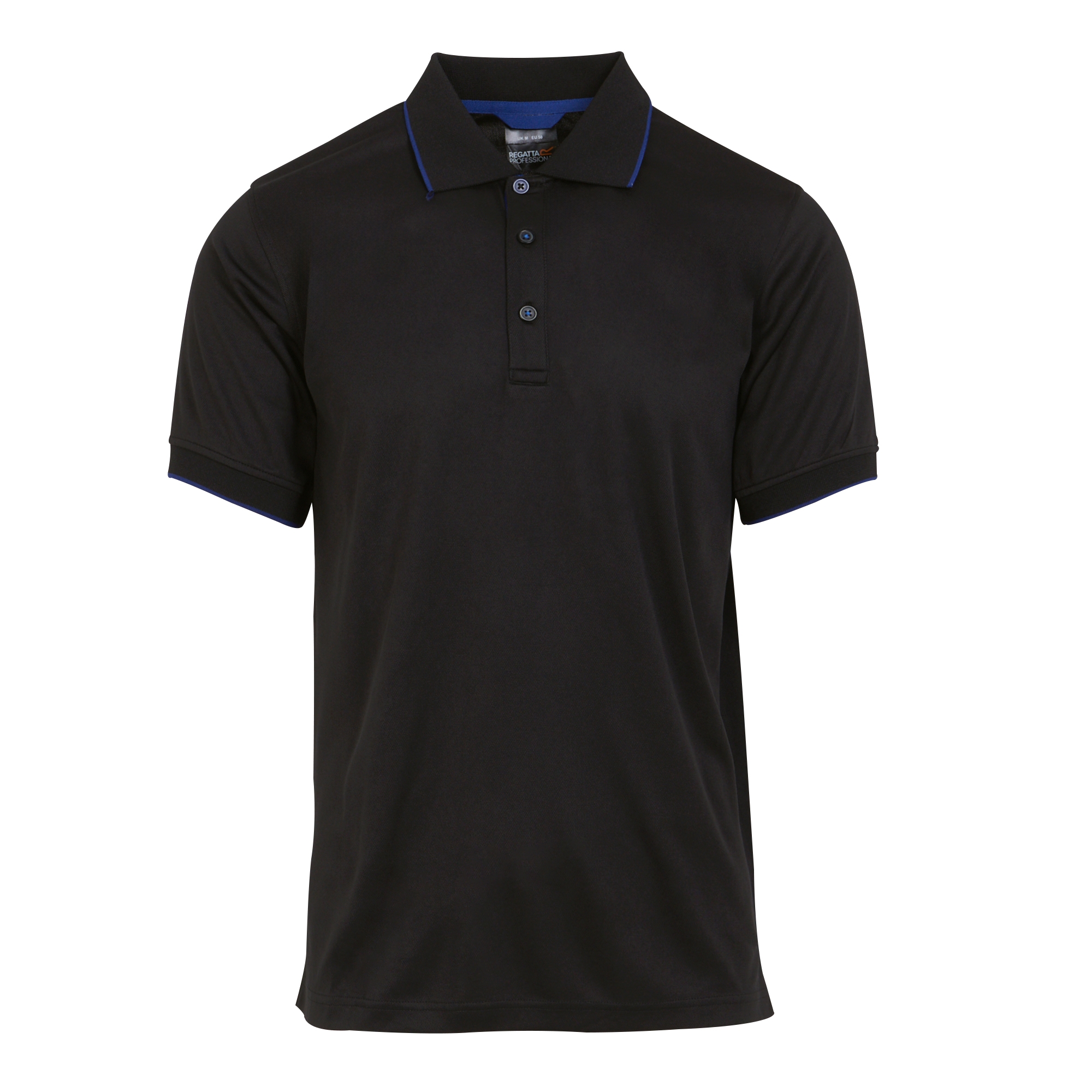 Men's Navigate Short Sleeve Polo Shirt | black new royal