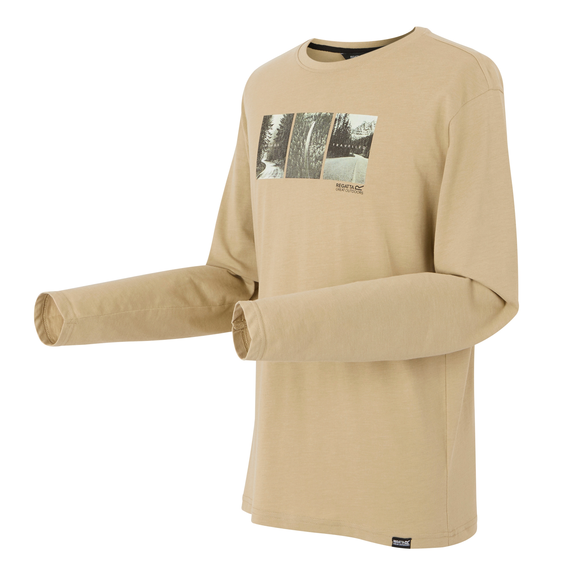 Men's Maylow Long Sleeved T-Shirt | Abbeystone Marl Graphic
