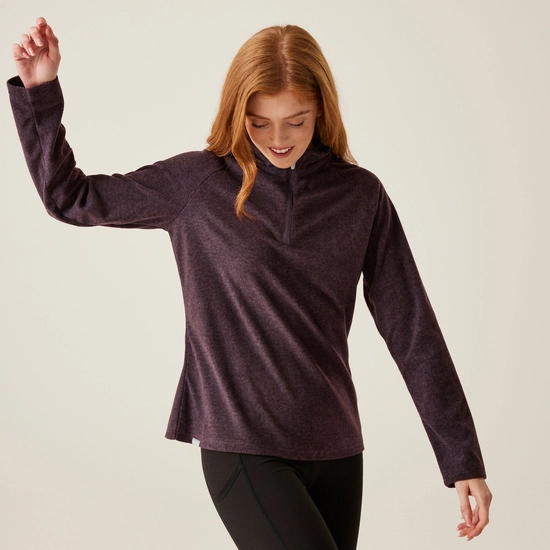 Women's Pimlo Half Zip Velour Fleece | Rain Forest