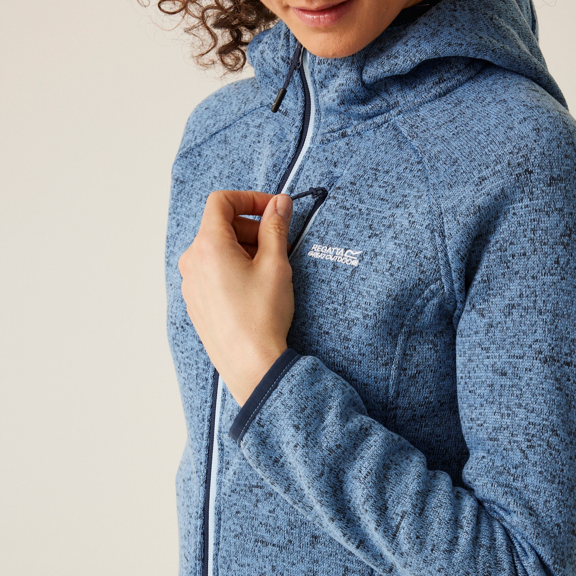 Women's Newhill Hooded Fleece | Coronet Blue Clear Sky