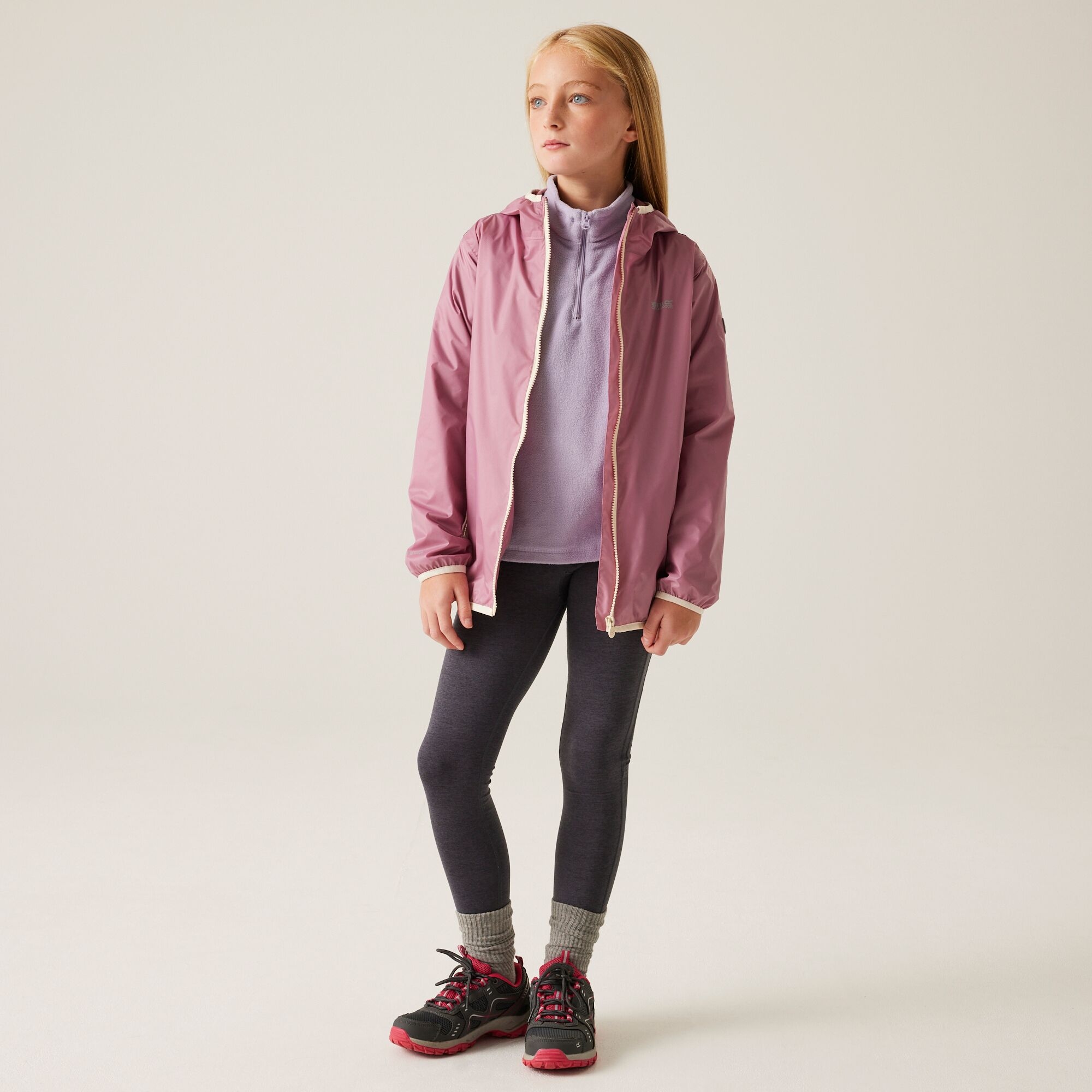 Kids' Lever II Waterproof Packaway Jacket | Lilas Light Vanilla