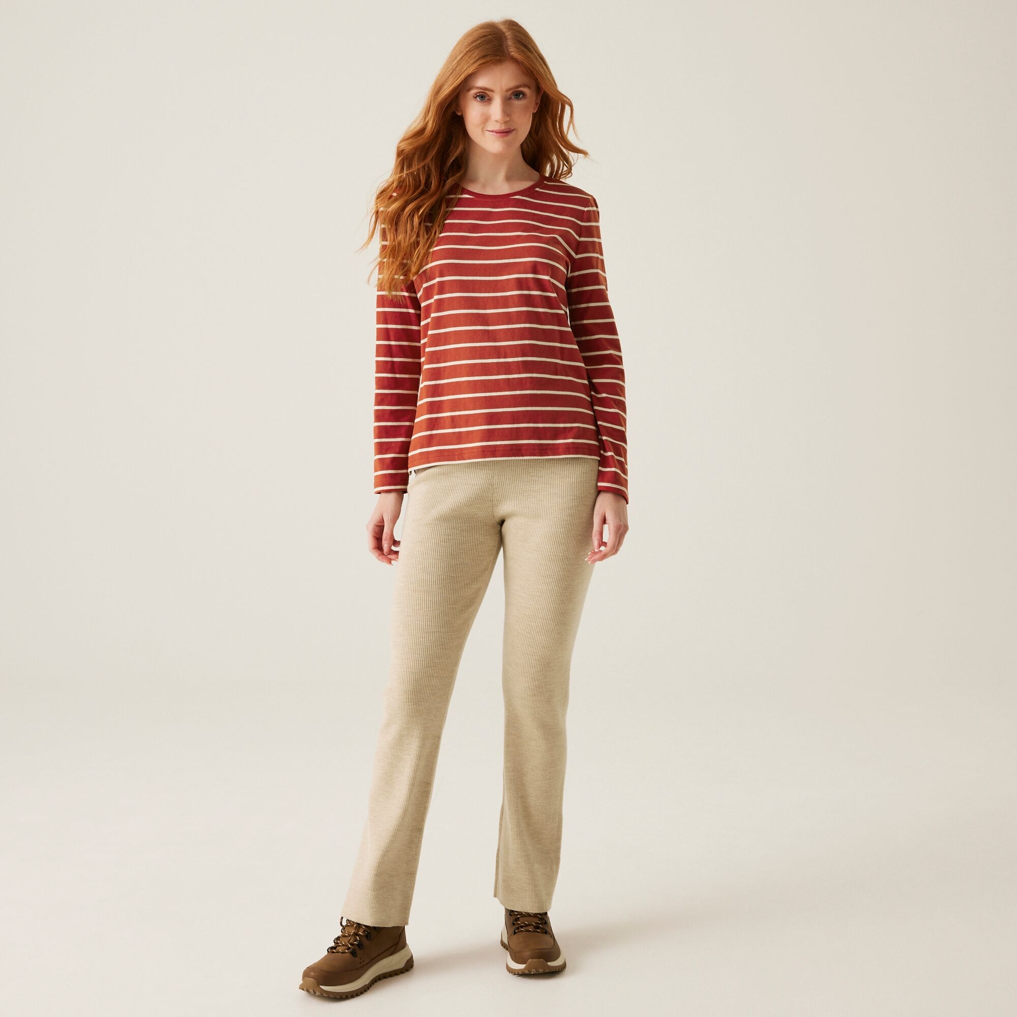 Women's Federica II Long Sleeved T-Shirt | Red Ochre Light Vanilla