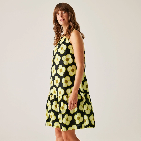 Orla Kiely Summer Sleeveless Dress II | Jasmine Flower Blue