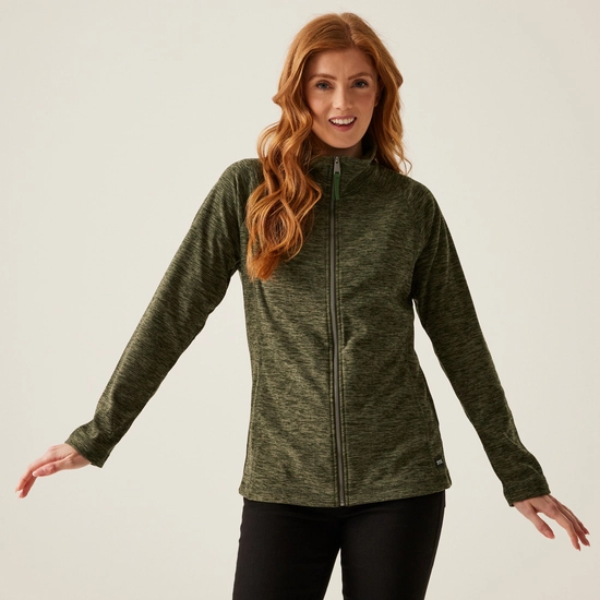 Women's Mayse Full Zip Fleece | Dark Grey Marl