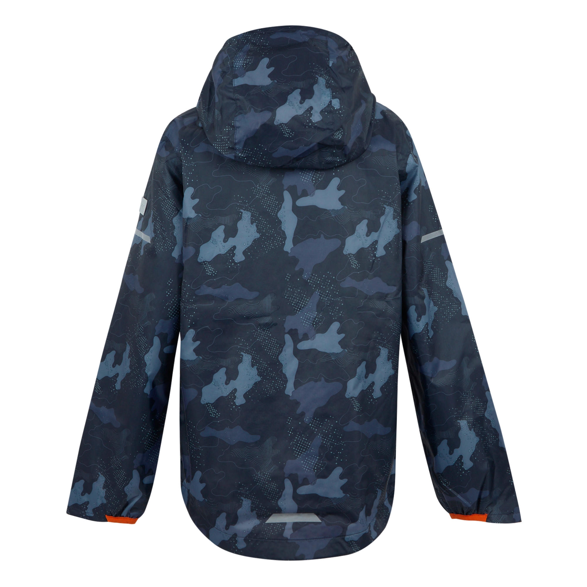 Kids' Printed Lever II Waterpoof Jacket | Navy Tangerine Tango