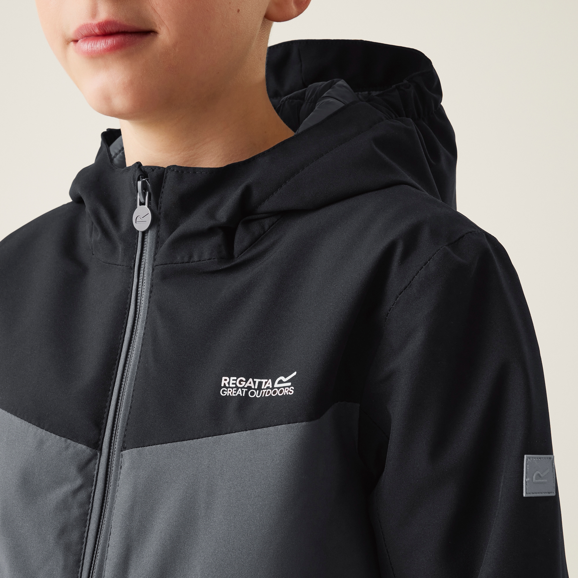 Kids' Highton V Padded Jacket | Seal Grey Black