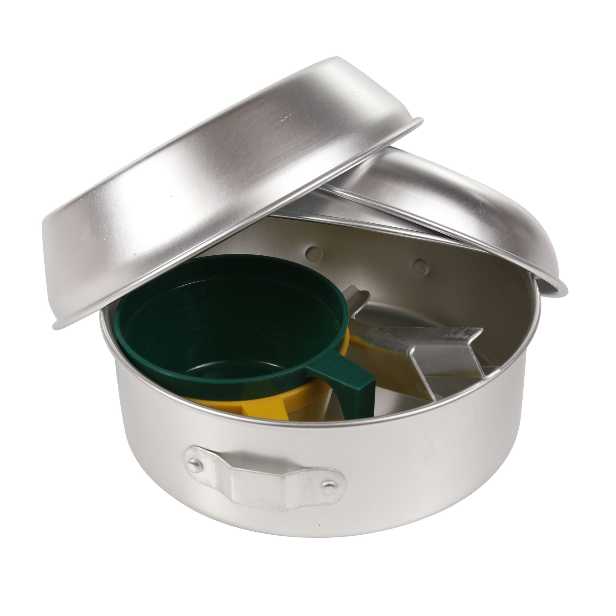 Compact Stainless Steel Cook Set with Storage Bag | Silver