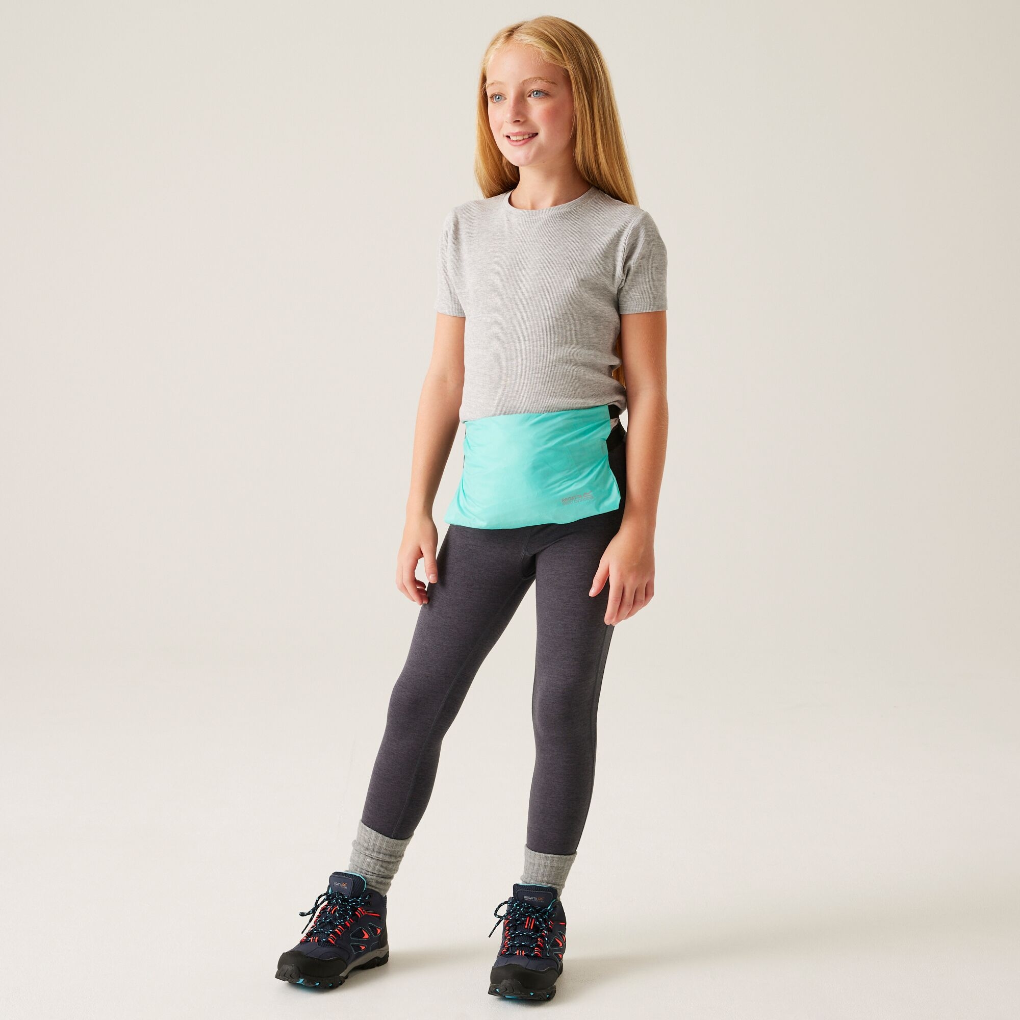 Kids' Lever II Waterproof Packaway Jacket | Aruba Blue Exotic Plume