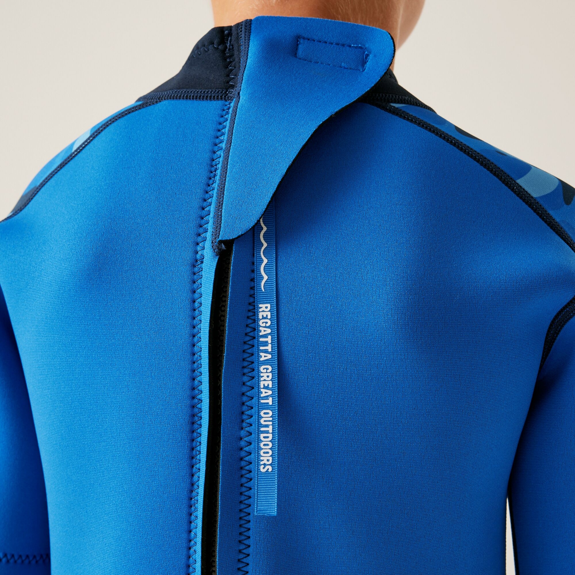 Kids' Wetsuit  | Blue Camo Olympian Blue Navy