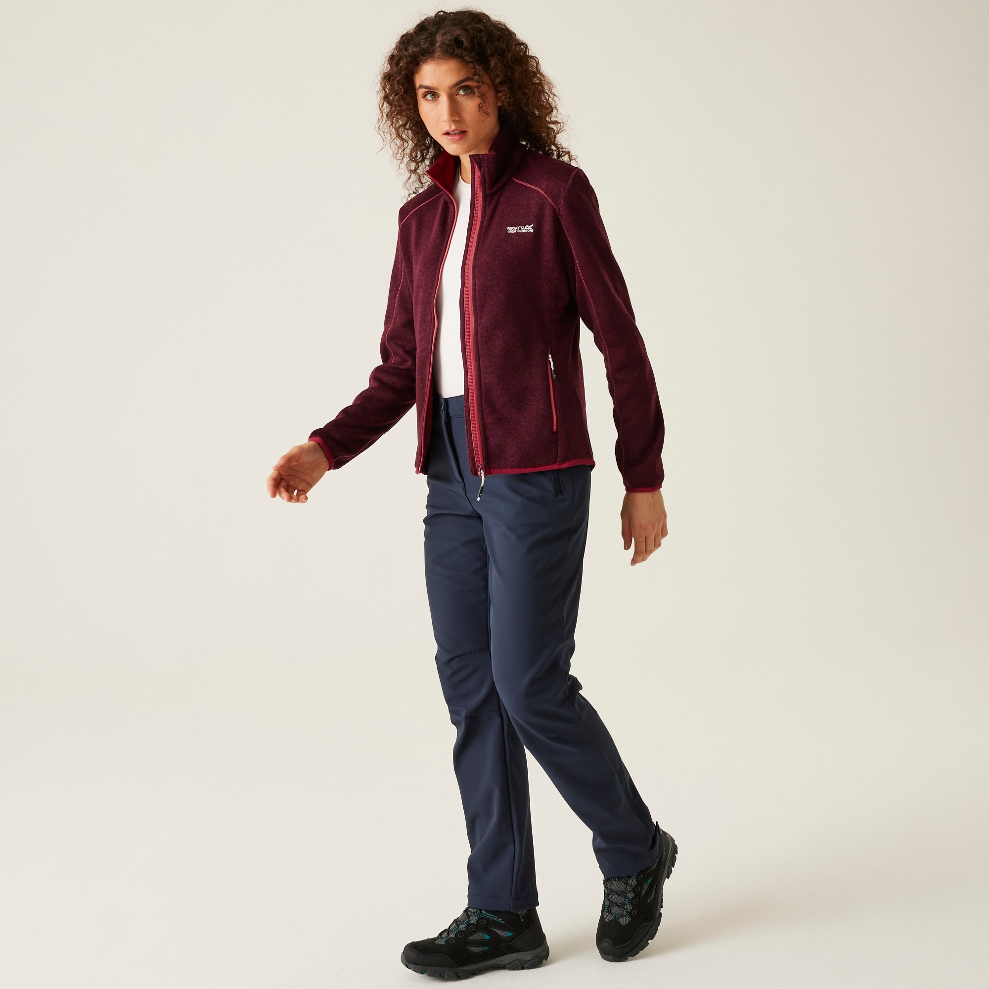 Women's Newhill Full Zip Fleece | Burgundy Rumba Red