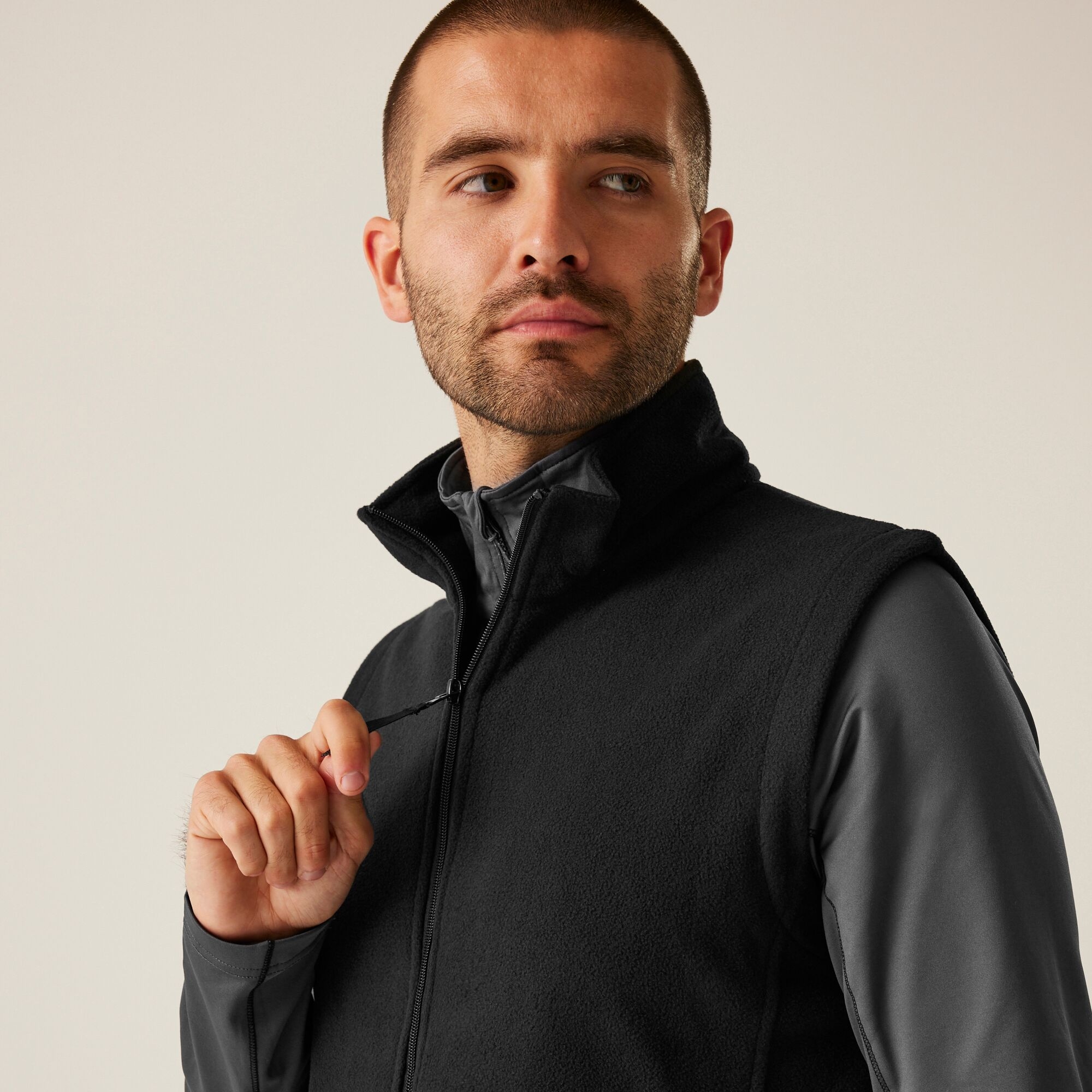 Men's Micro Fleece Bodywarmer | Black