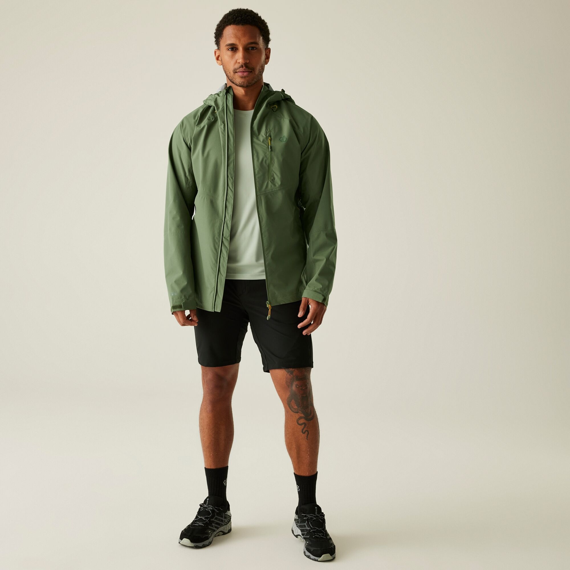 Men's Breathe Out Waterproof Jacket | Olivine Green