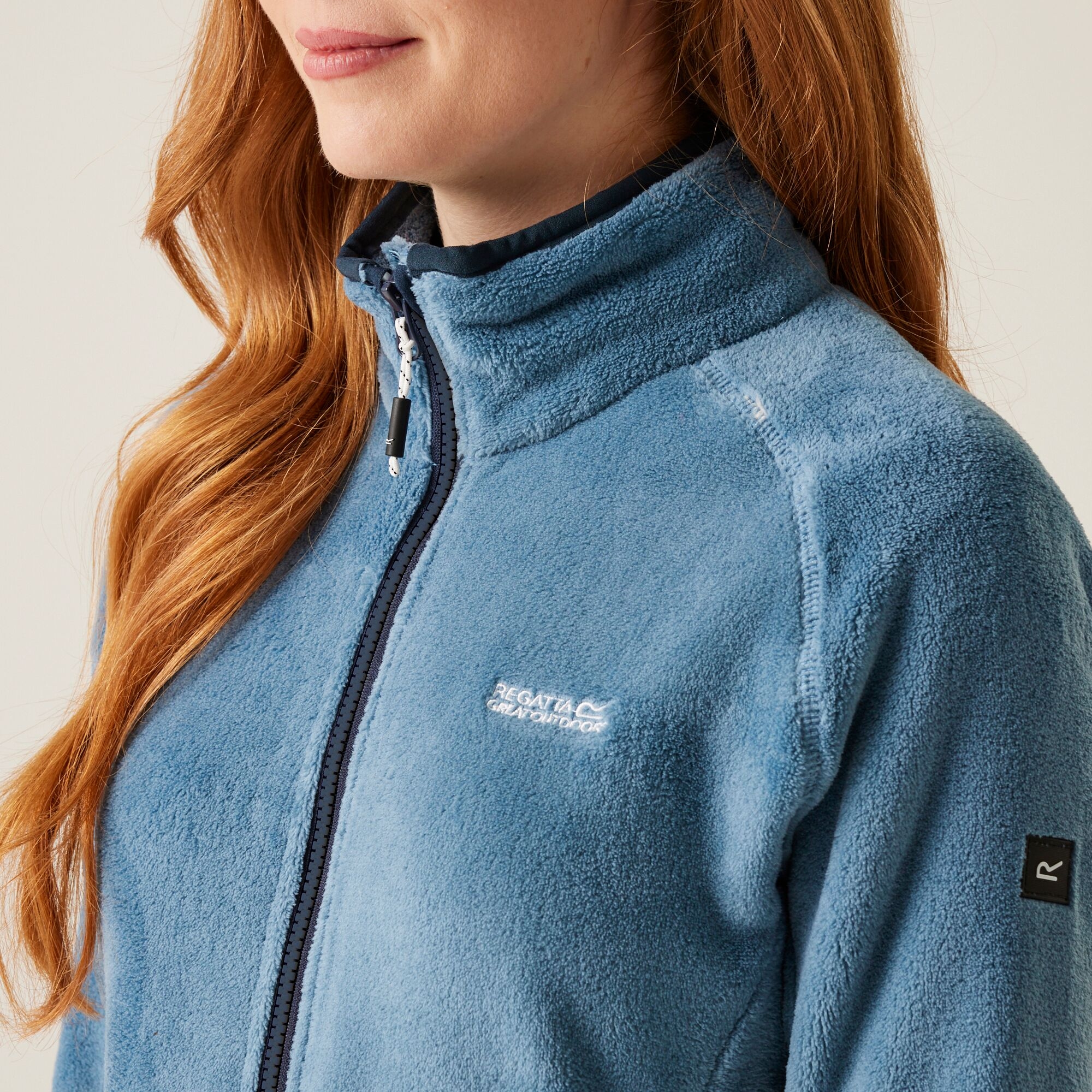 Women's Lakara Fluffy Full Zip Fleece | Coronet Blue